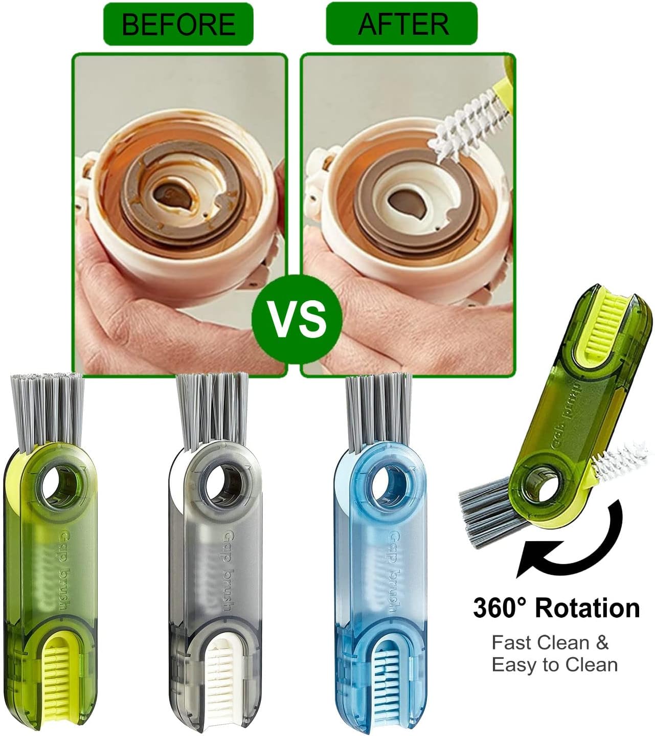 JUPITER WARRIOR 3-in-1 Cleaning Brush Set