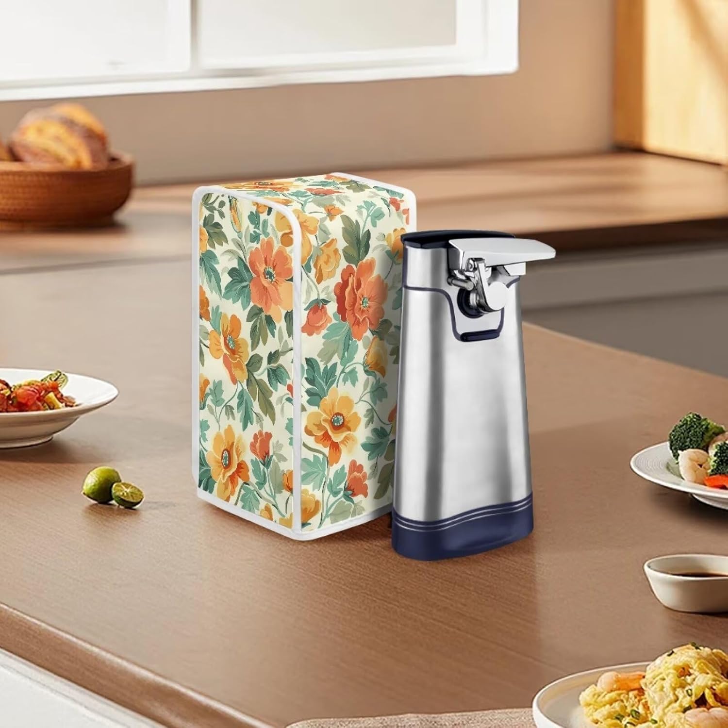 Floral Can Opener Cover