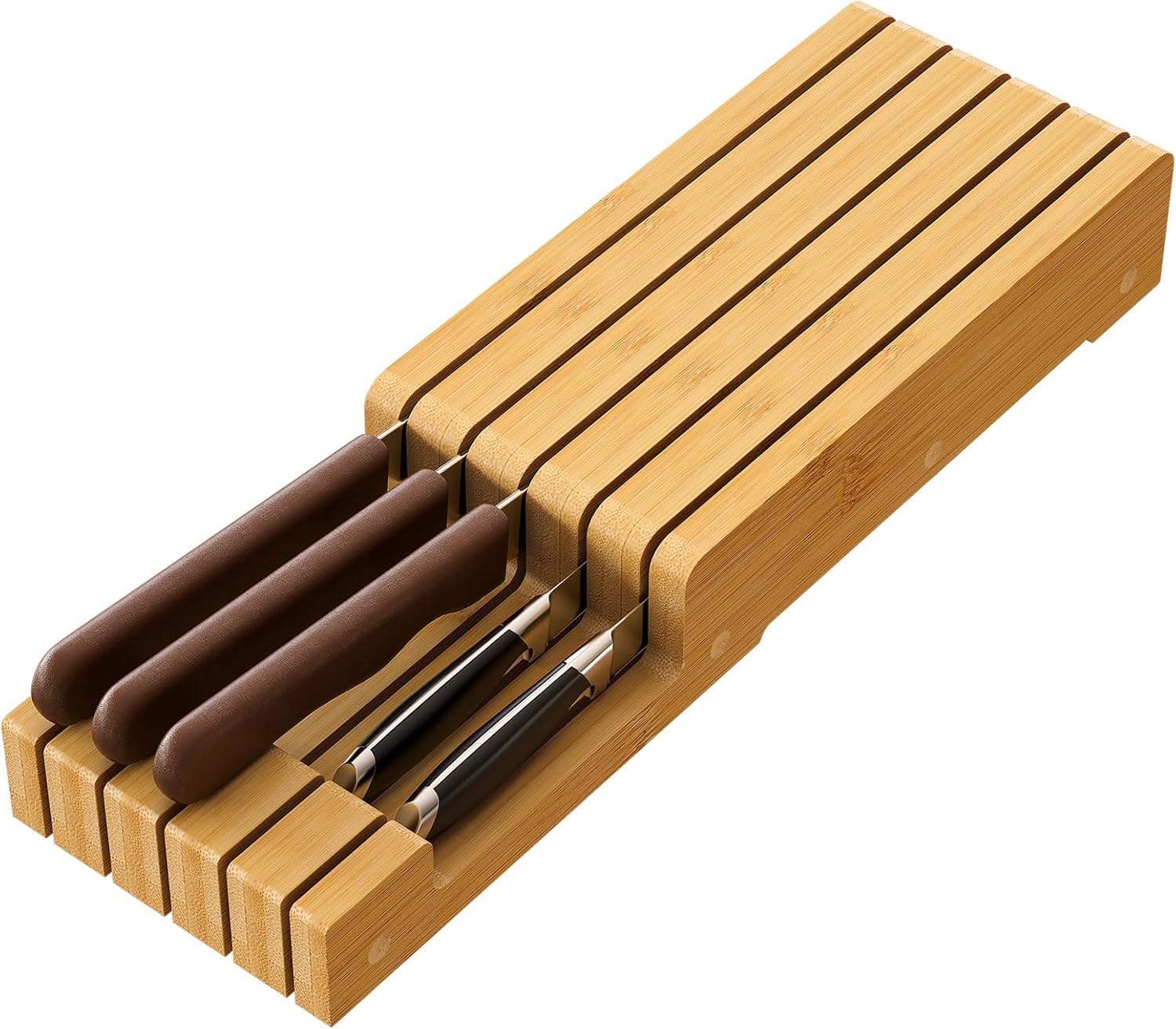 Elevate Your Kitchen with This Stunning Bamboo Knife Block