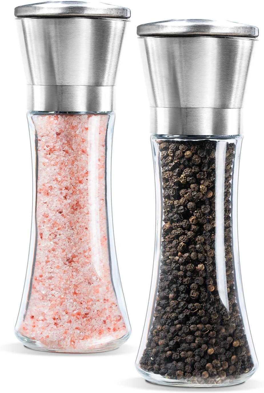 LeVar Stainless Steel Salt Pepper Mill Set