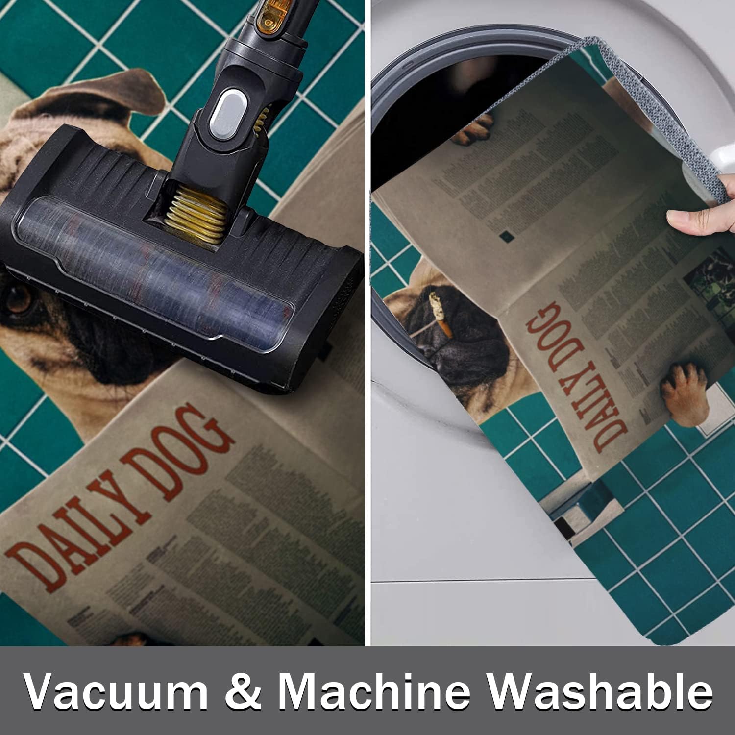 Humor Dog Toilet Mat
