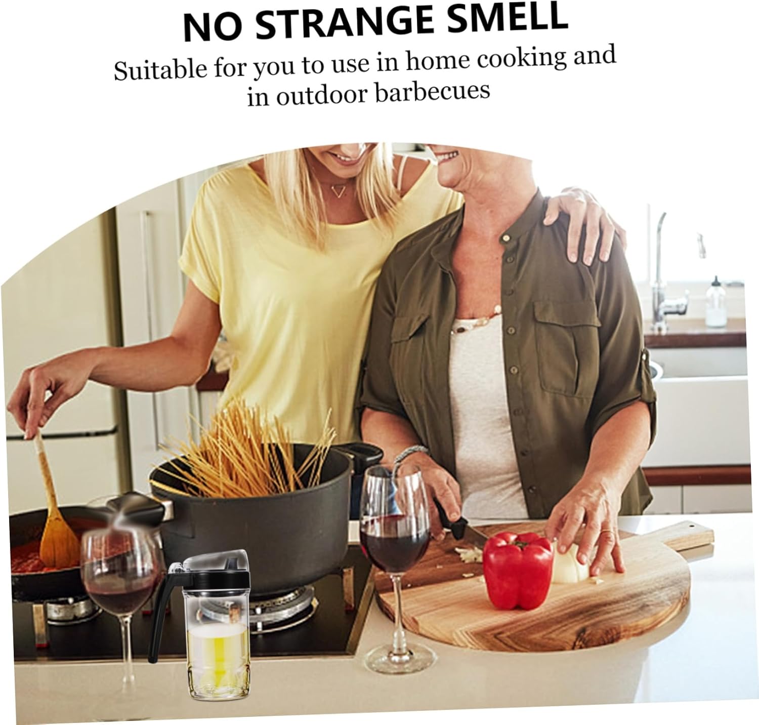 KICHOUSE 500ml Leak-Proof Oil Vinegar Soy Sauce Vessel Compact Durable
