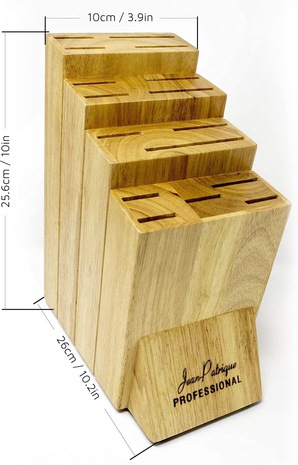 Chef Universal knife block with 16 slots Durable Kitchen Tool Jean-Patrique