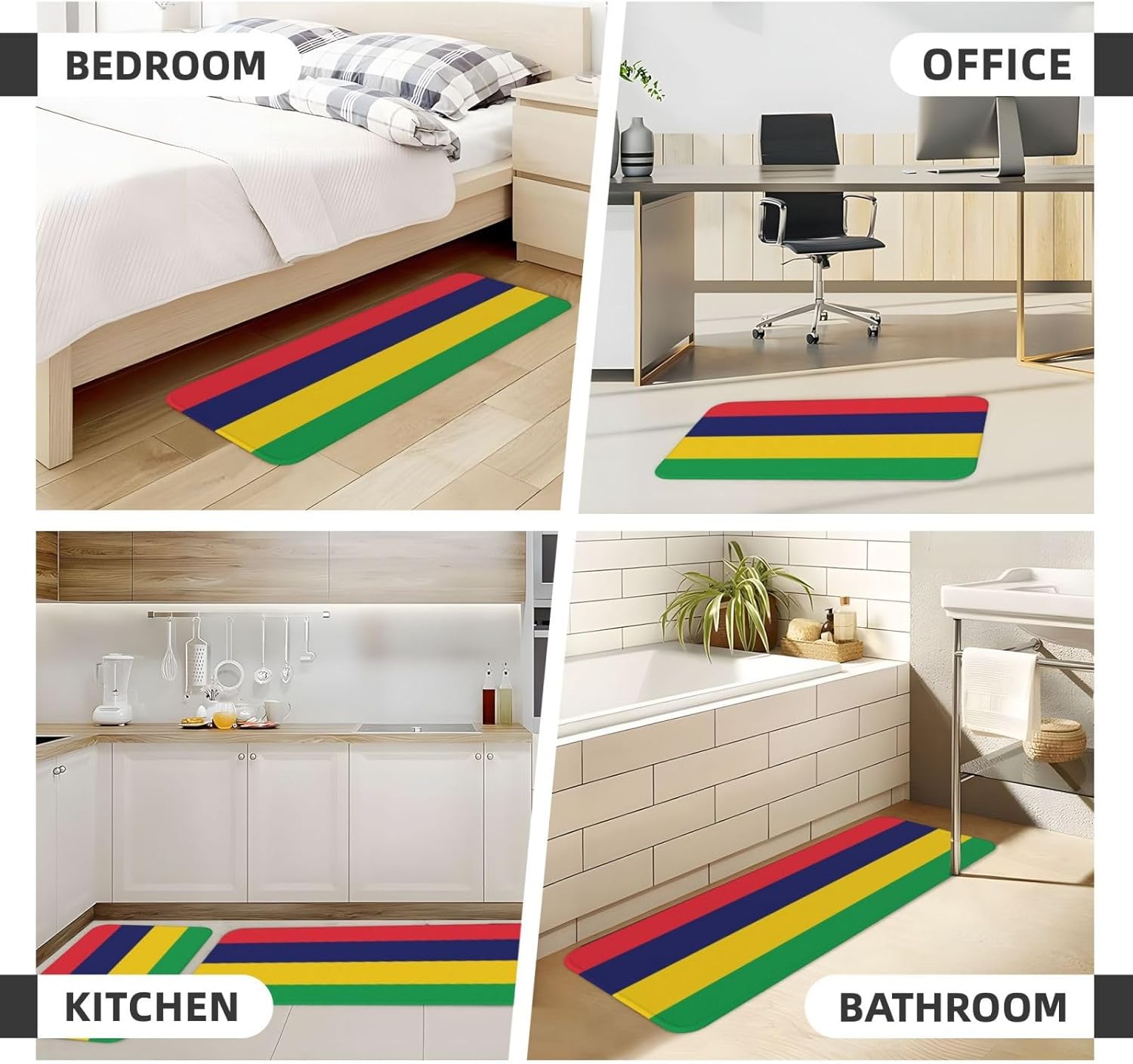 Versatile and Stylish Kitchen Floor Mat Set