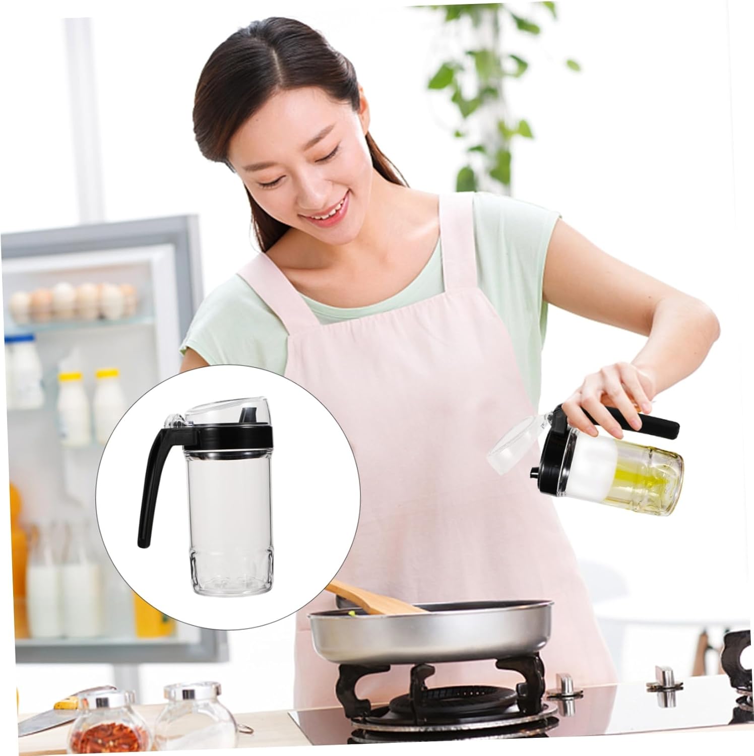 PAMINGONO500ml Leak-Proof Oil Bottle