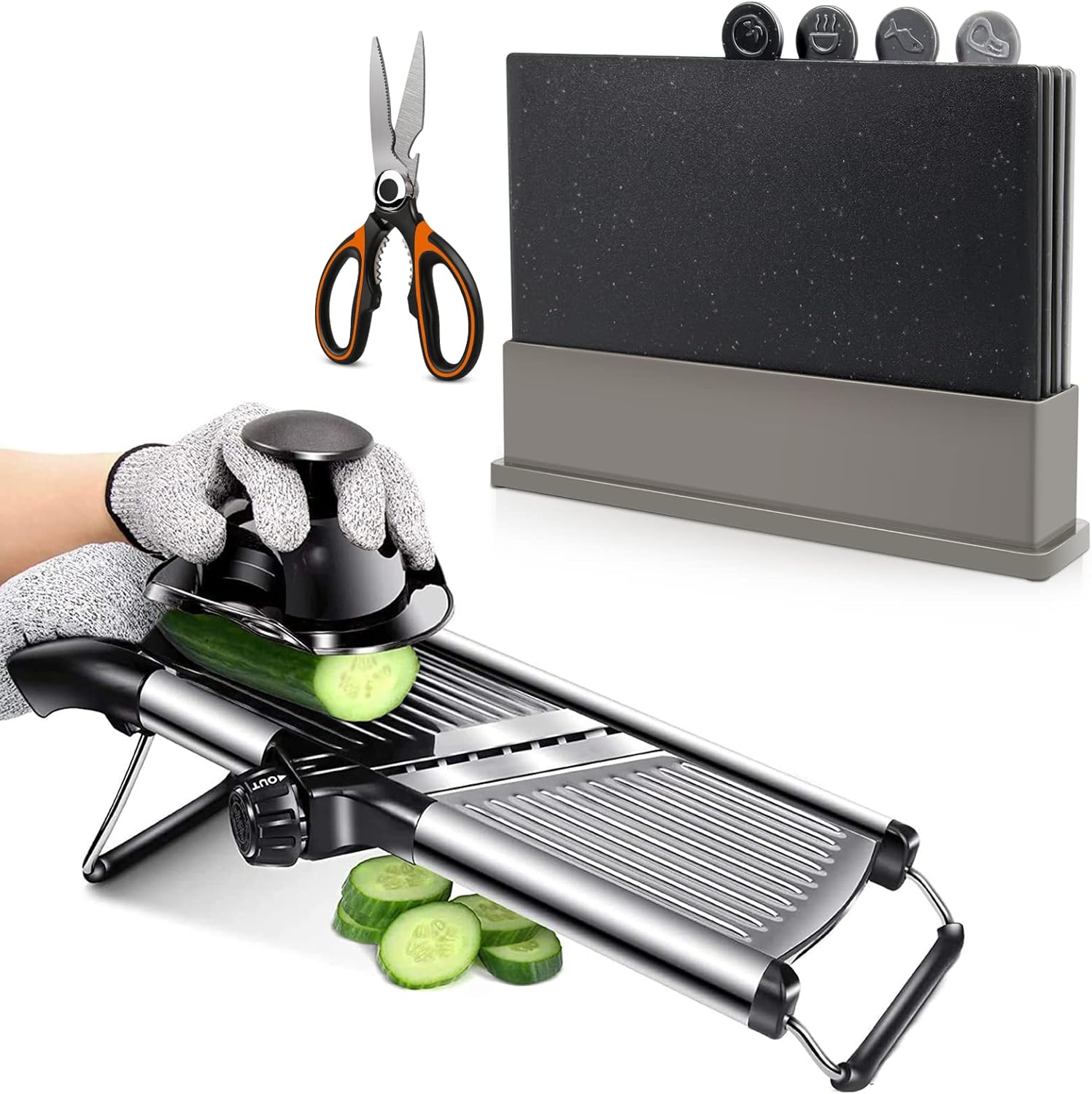 Adjustable Mandoline Slicer Set for Kitchen