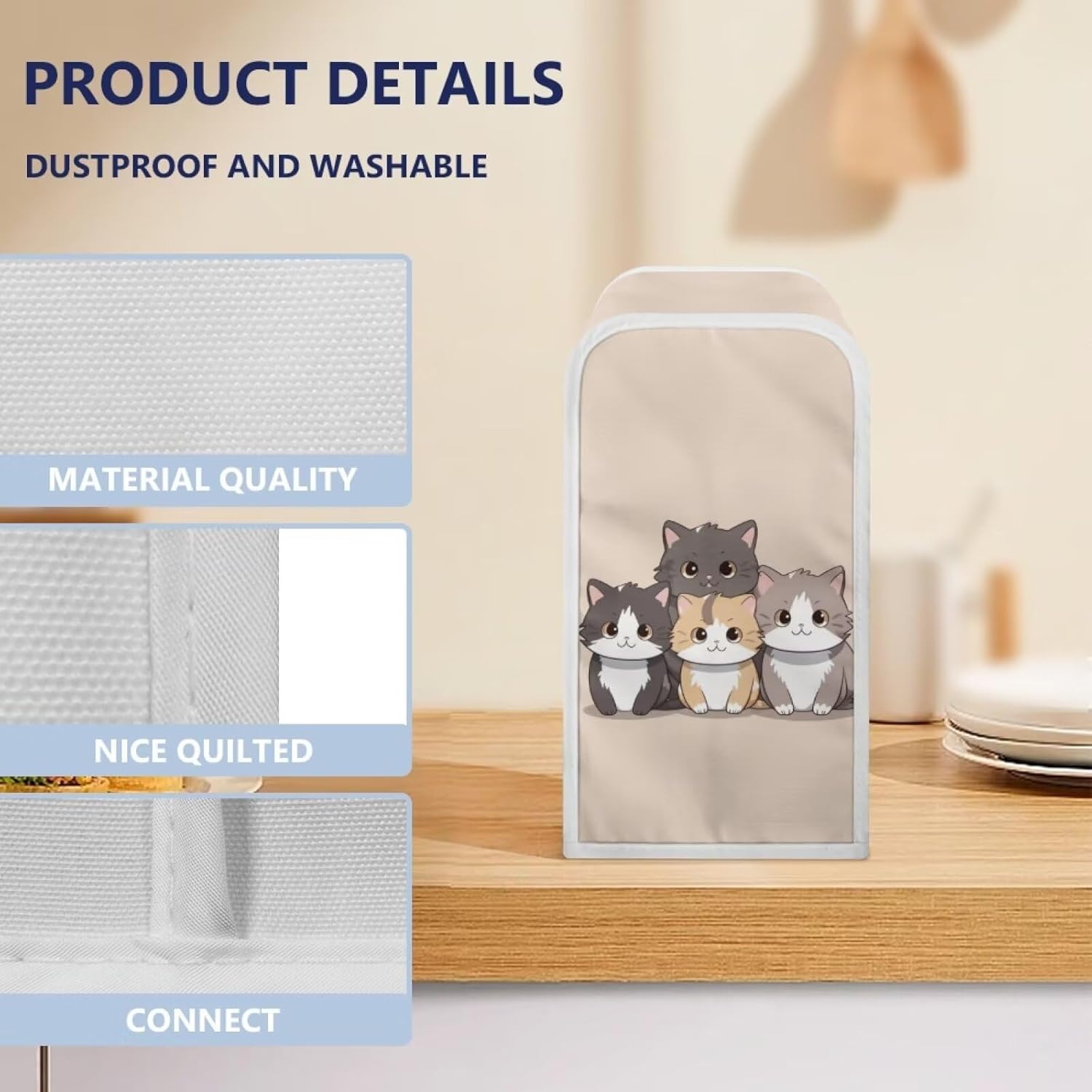 Cartoon Cat Can Opener Dust Cover