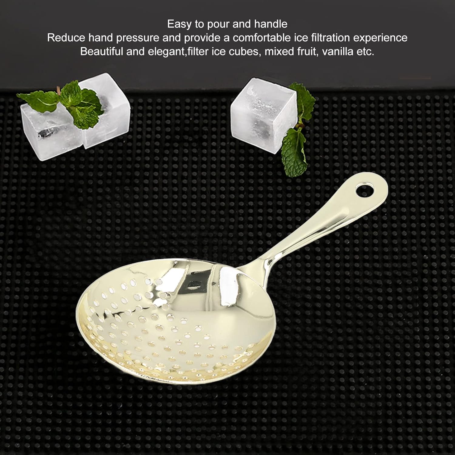 Professional Cocktail Strainer Set with Gold Finish Bar Restaurant Use