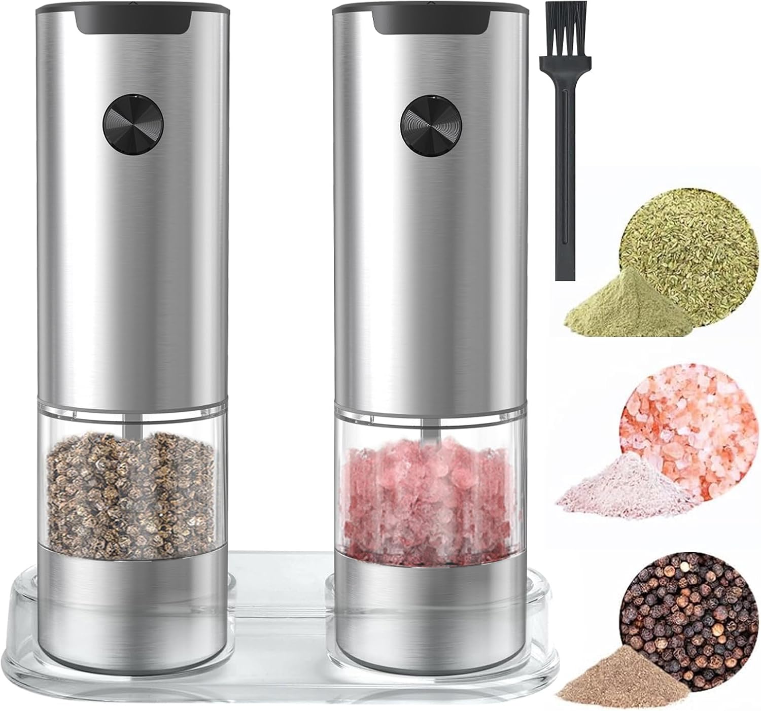 Sleek Automaticsalt Pepper Mill Set