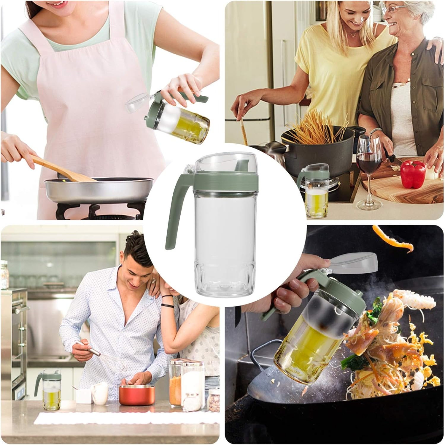 ABOOFAN 5-Piece acrylic green spray bottle system