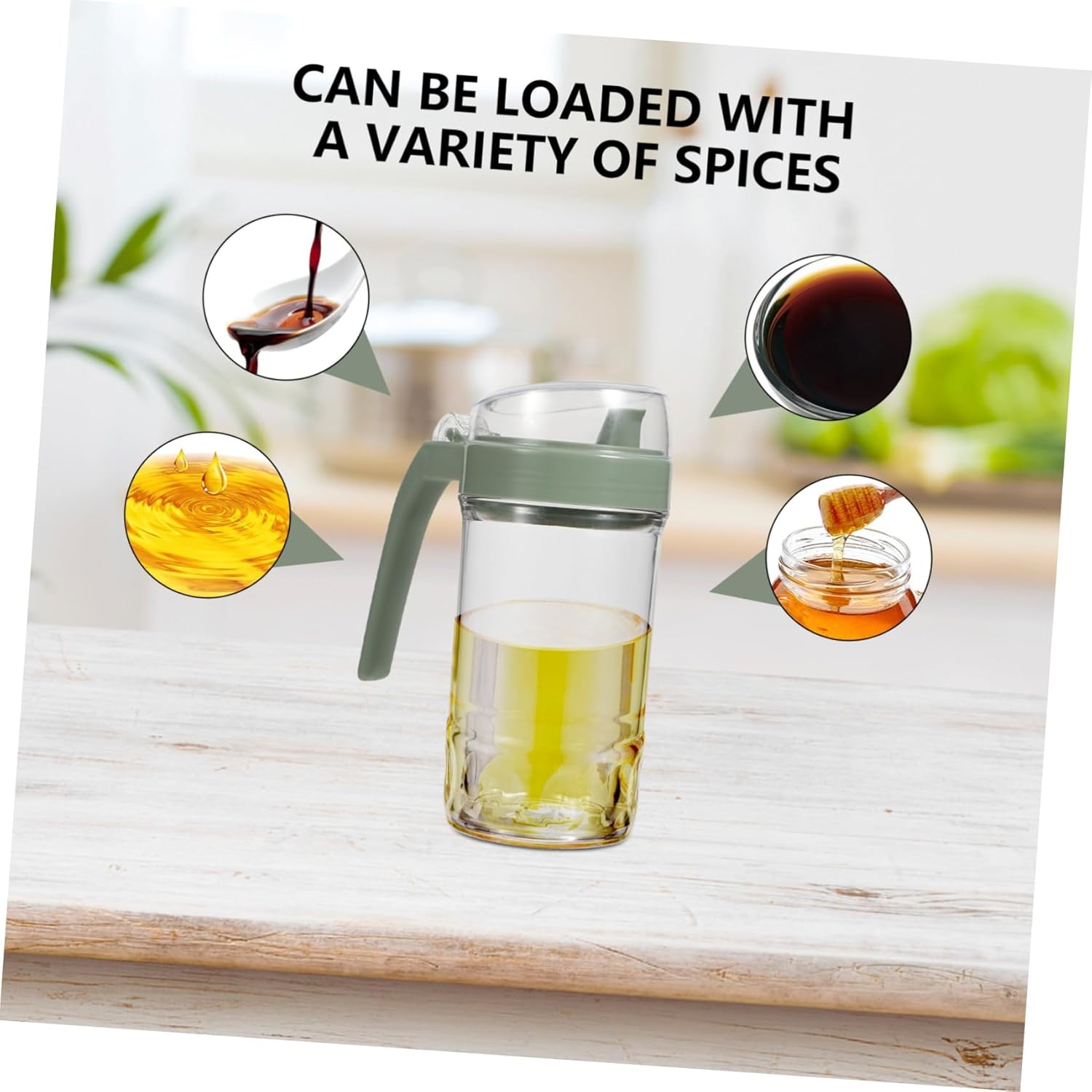 500ml Oil Dispenser Bottle - Acrylic Kitchen Aux