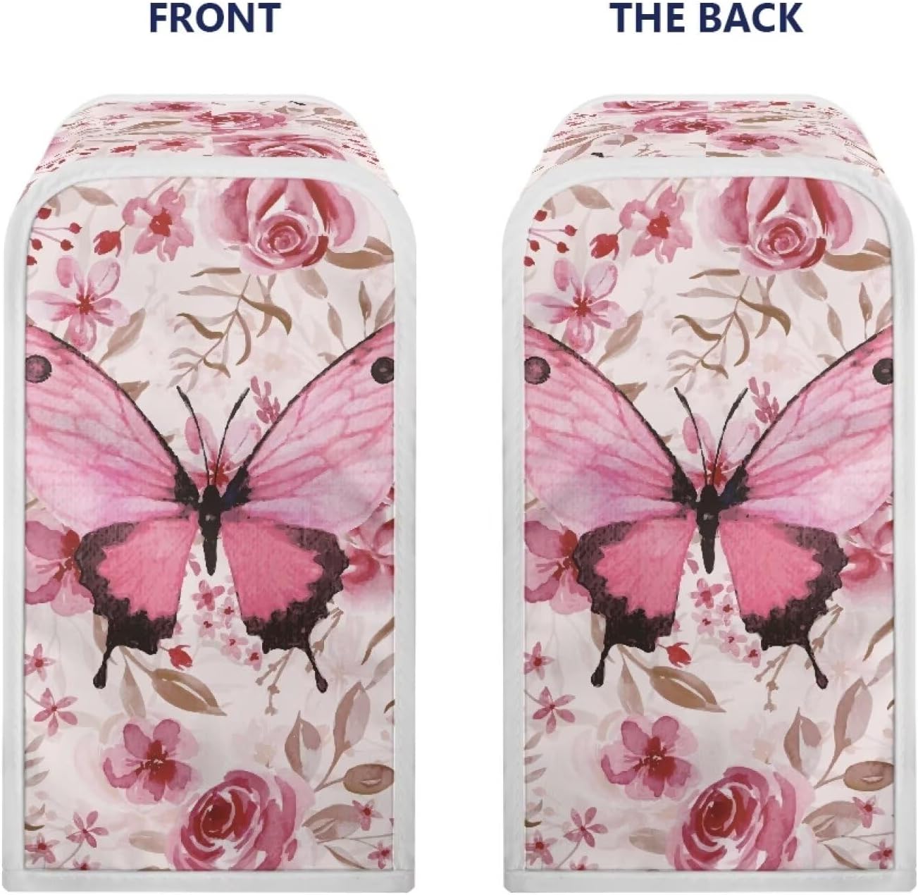 Pink Rose Butterfly Can Opener Dust Cover Durable Smallsize 2