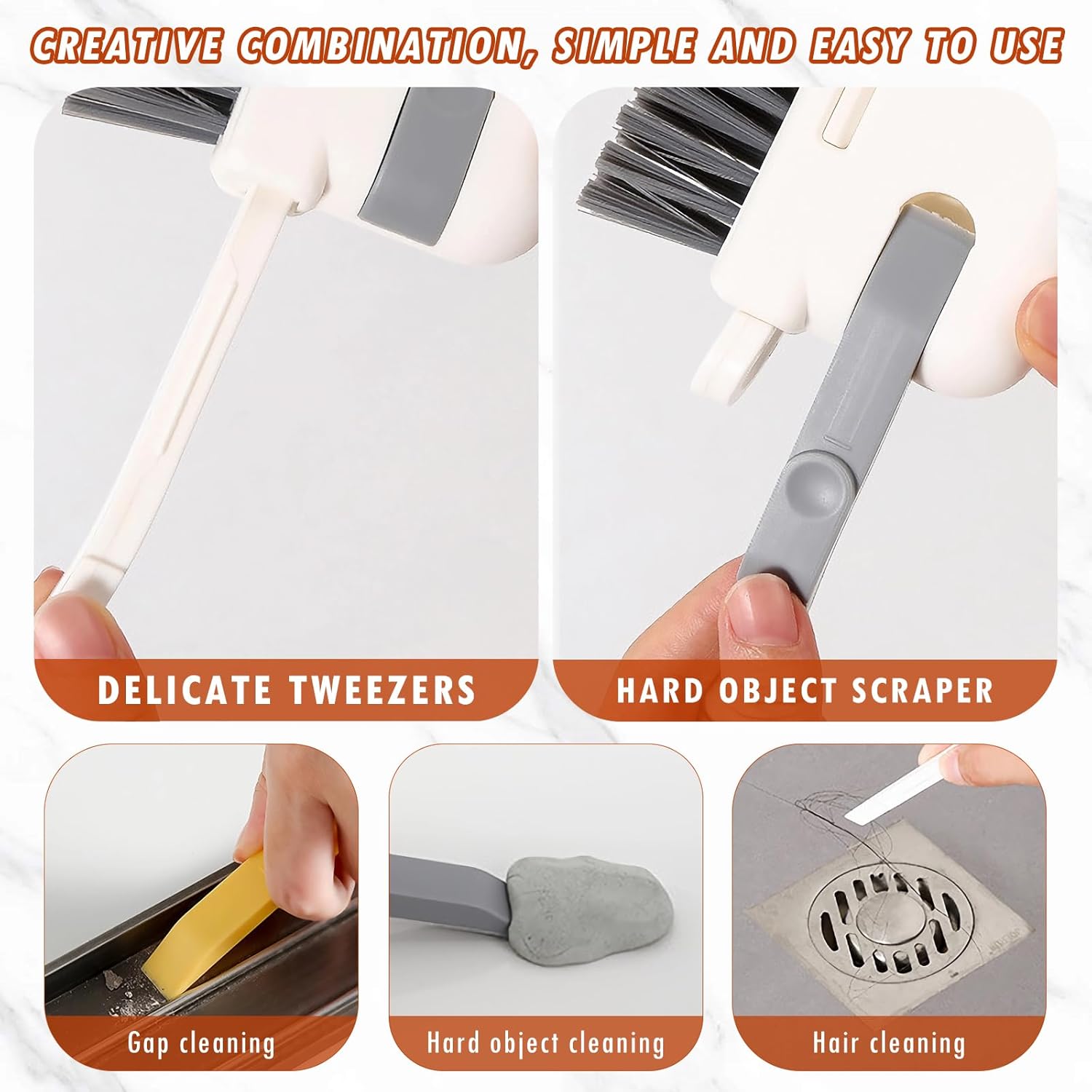 3-in-1 Groove Cleaning Brush for Windows and Doors