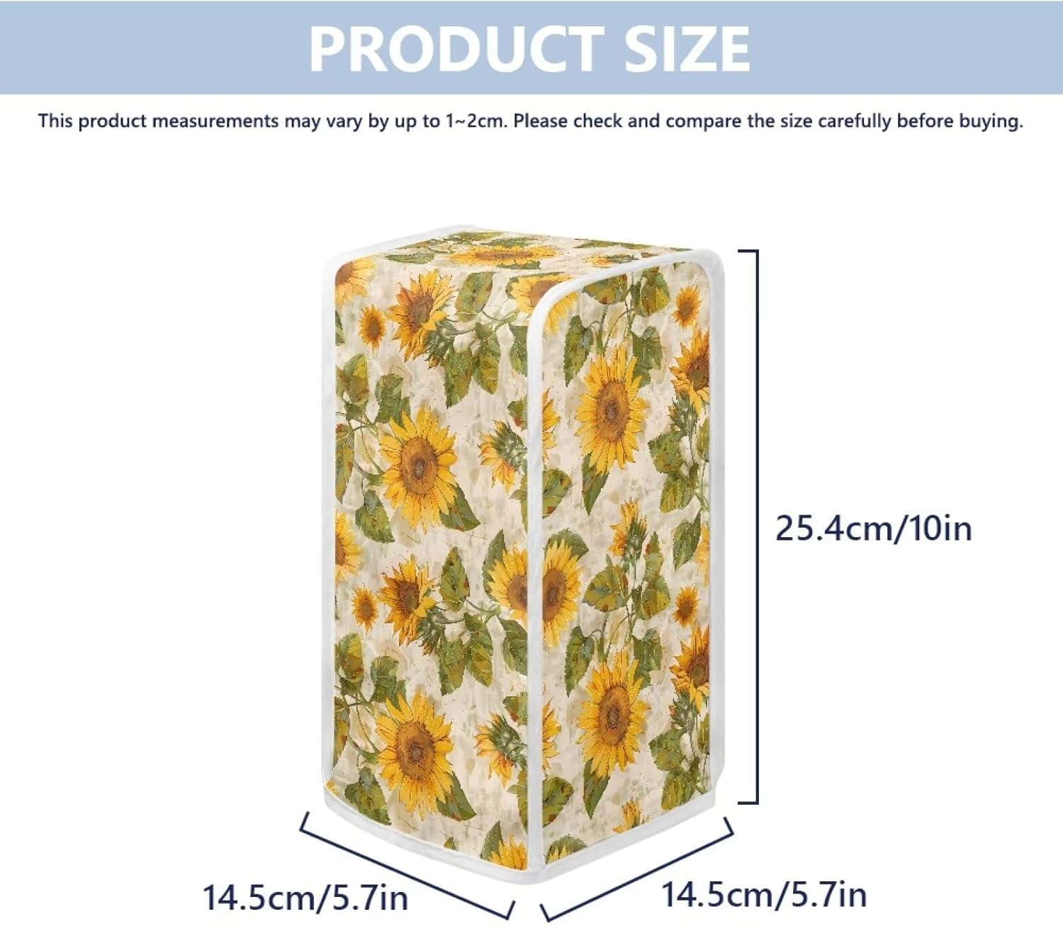 Sunflower Can Opener Cover Dust Stain Protector for Electric Openers