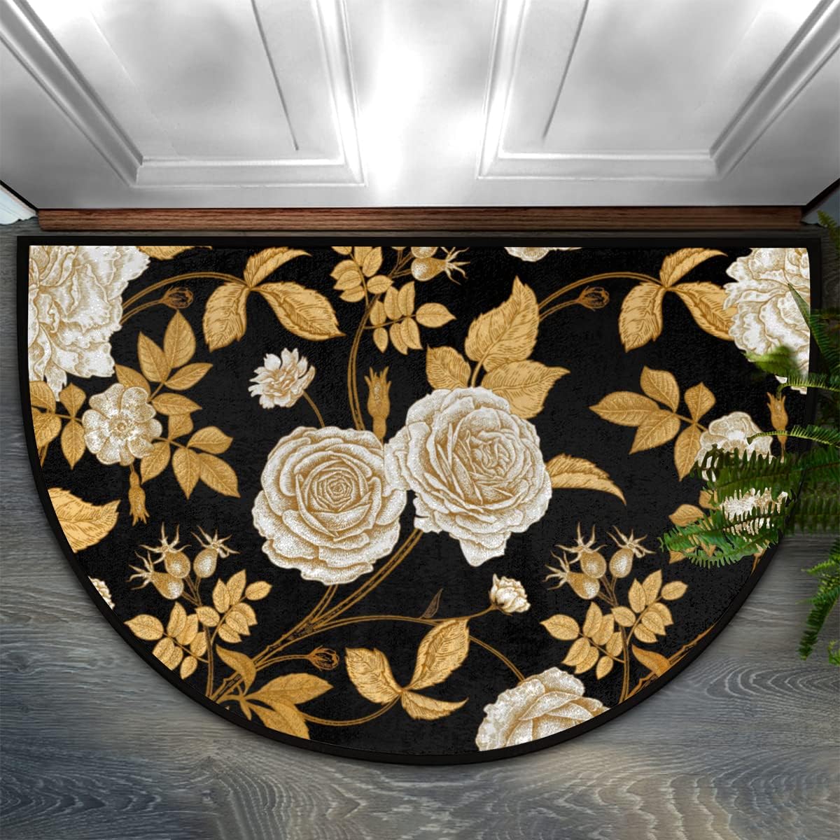 Vintage Rose Door Mat