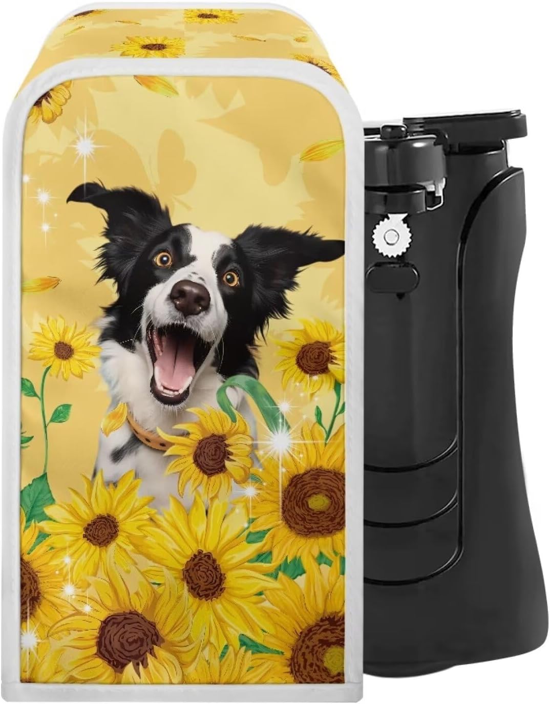 Sturdy Electric Can Opener Cover with Pug Print Protection