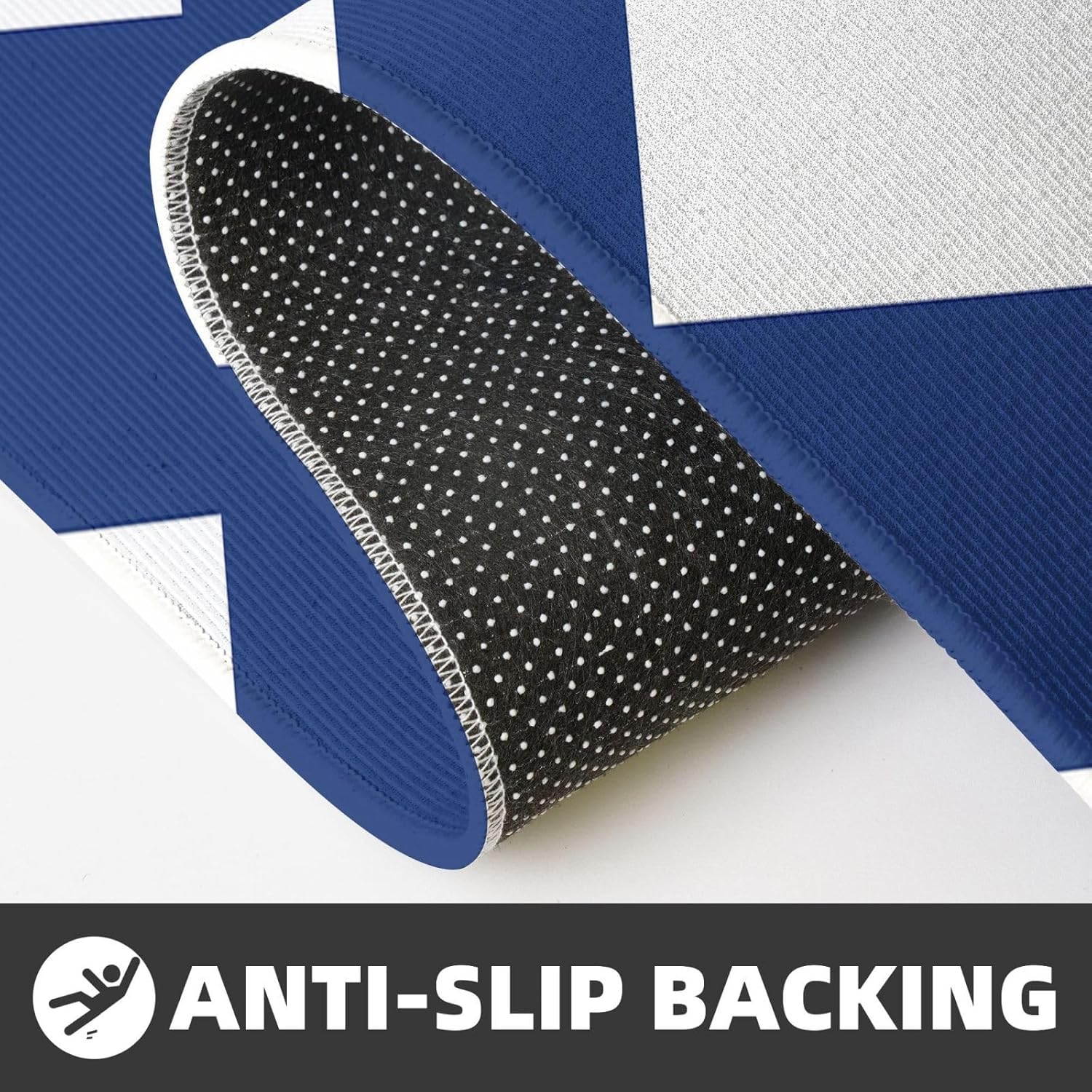 JxWCher Finnish Flag Kitchen Mats 2 Set