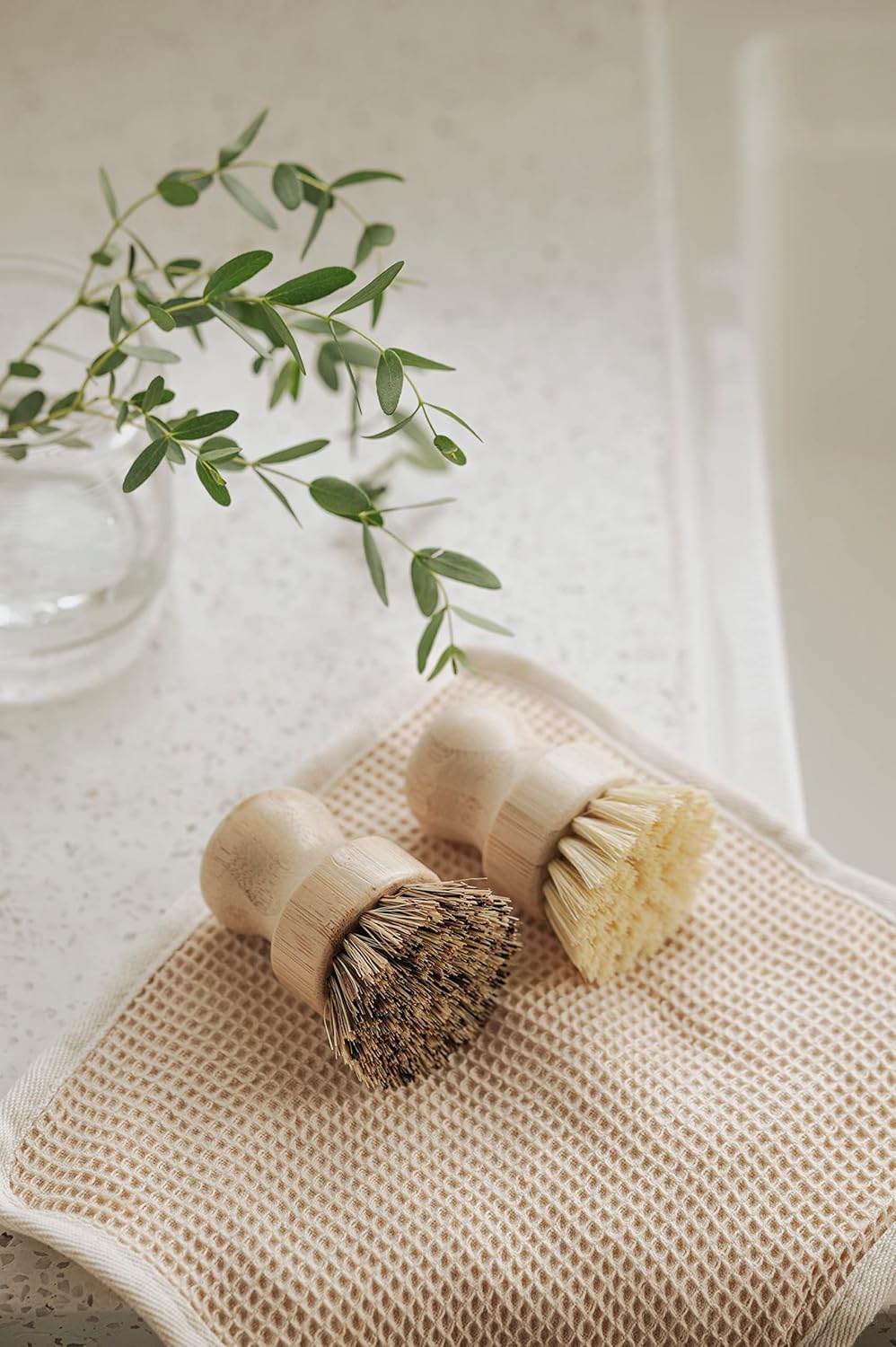 Eco-Friendly Bamboo Dish Brush Set