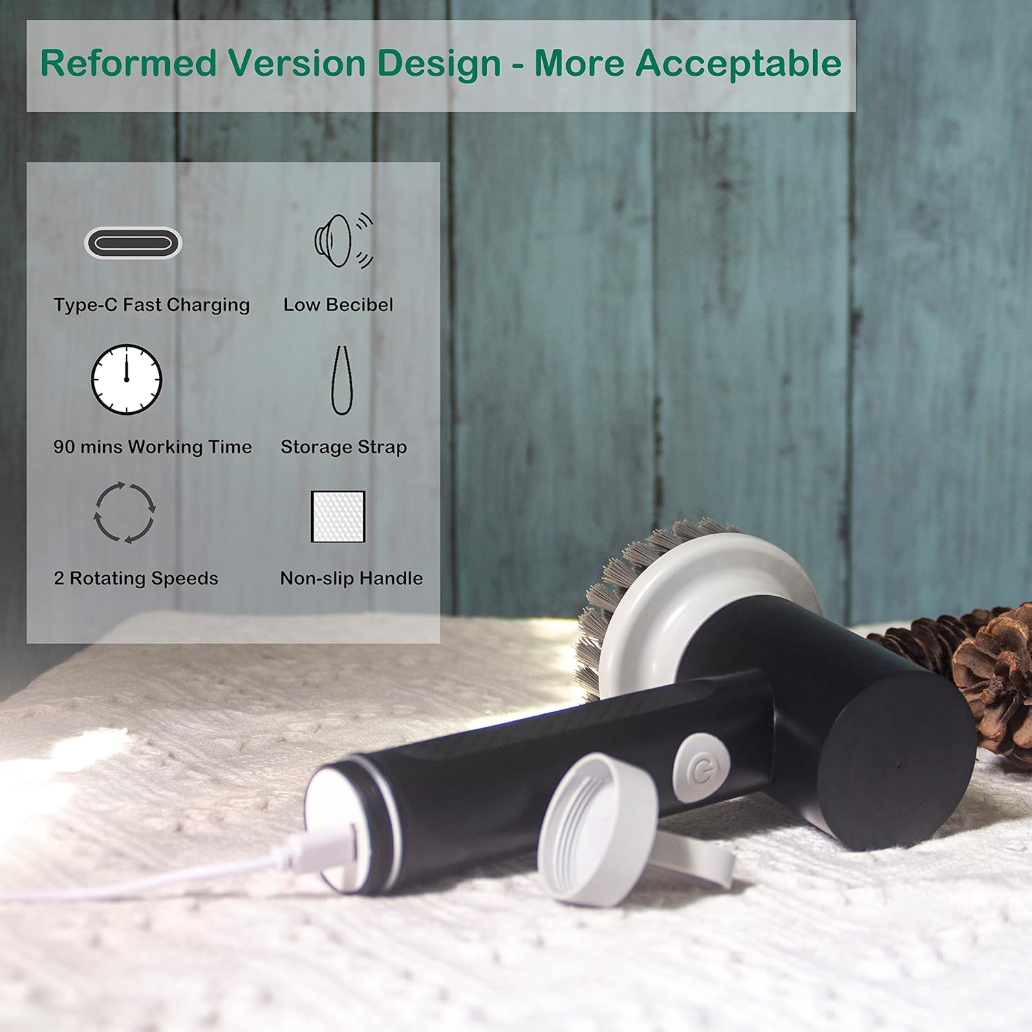 Amvnotia Electric Spin Scrubber Kitchen Cleaning Tool