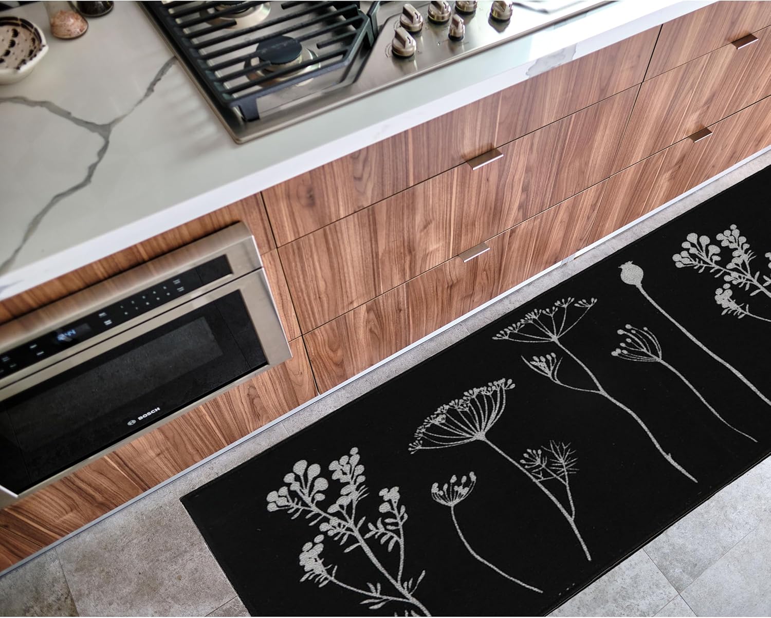 EVIDECO Kitchen Runner and Mat Set