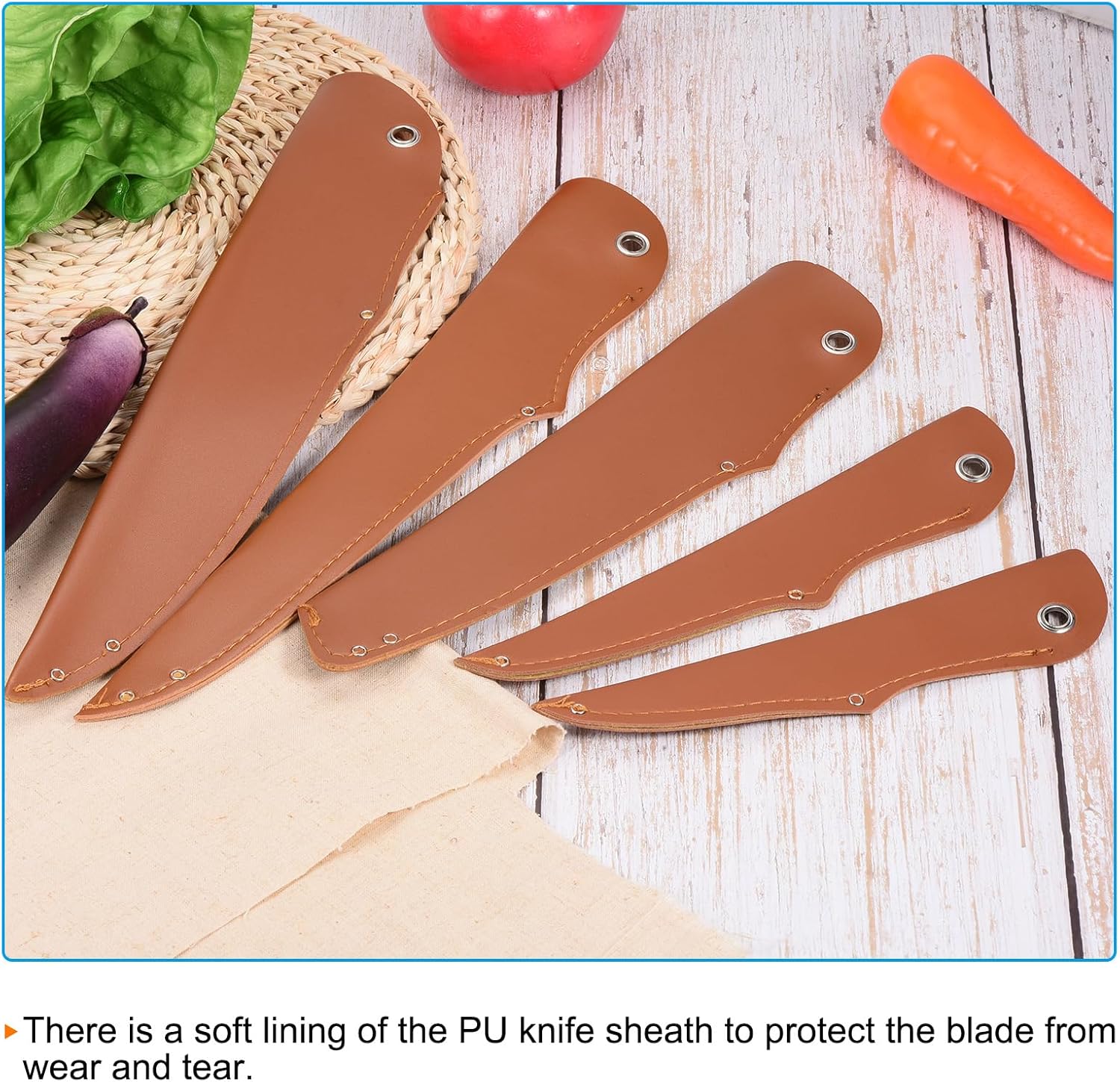 PATIKIL 14 PU Leather Chef Knife Sheathuniversal home kitchen