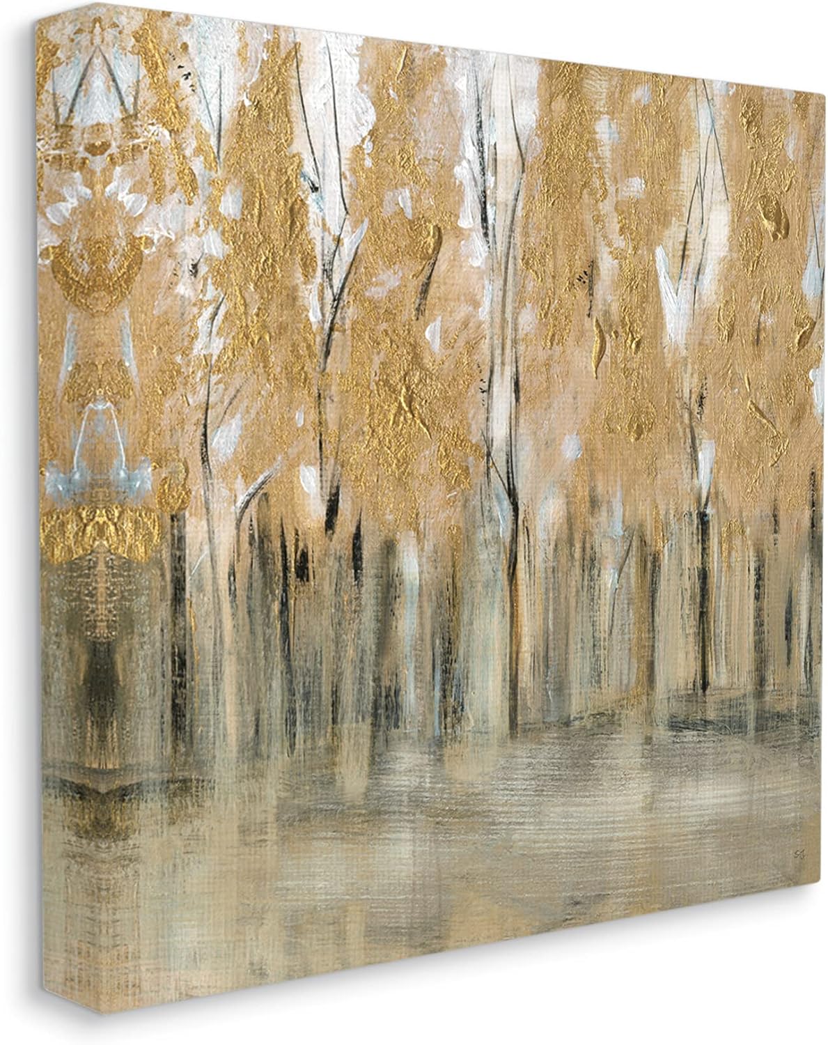 Stupell Industries Canvas Wall ArtAbstract Nature 24x24Susan JillBrownGrey