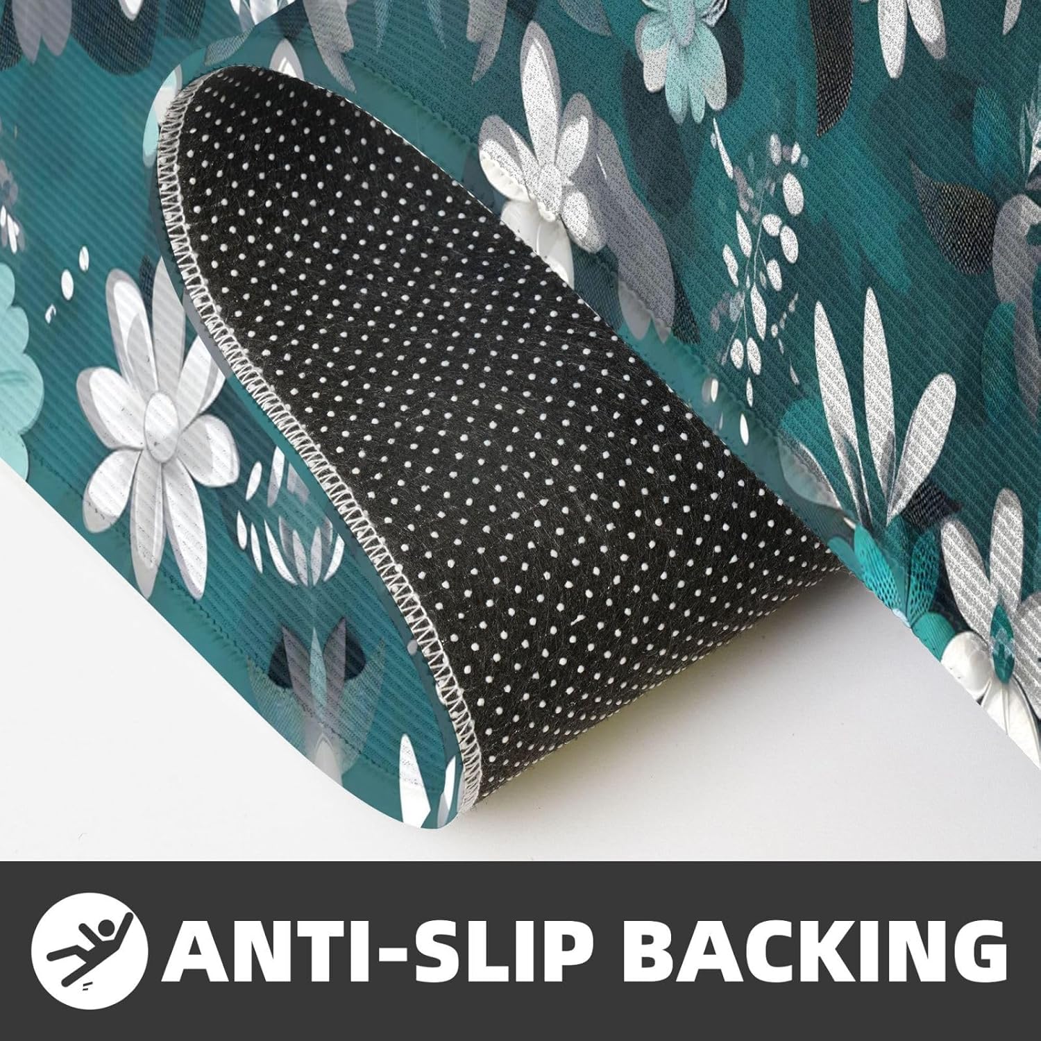 Two-Piece Multi-Purpose Anti-Fatigue Kitchen Mats Comfortable Non-Slip Durable