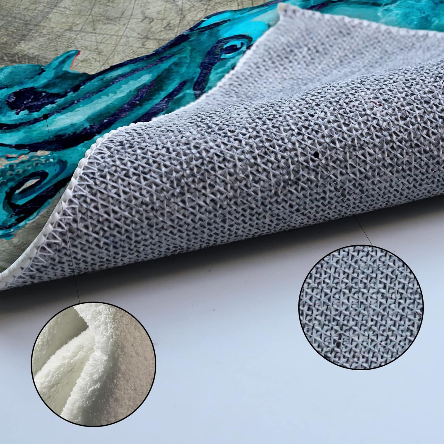 Cozy Cashmere Front Door Mat Anti-Fatigue Kitchen Bathroom Rug