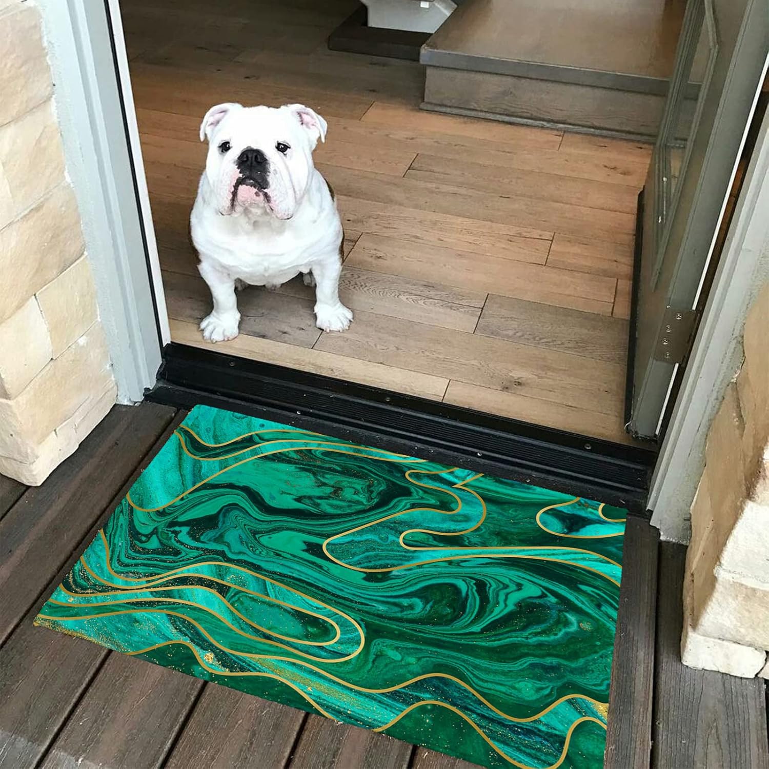 Wild Marble Welcome Mat