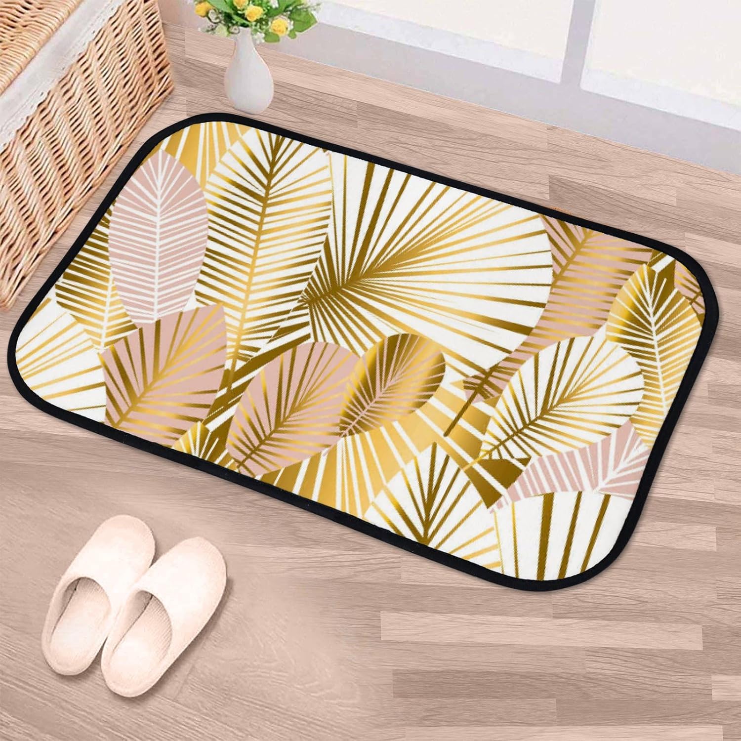 Bath Mat Gold Pale Rose
