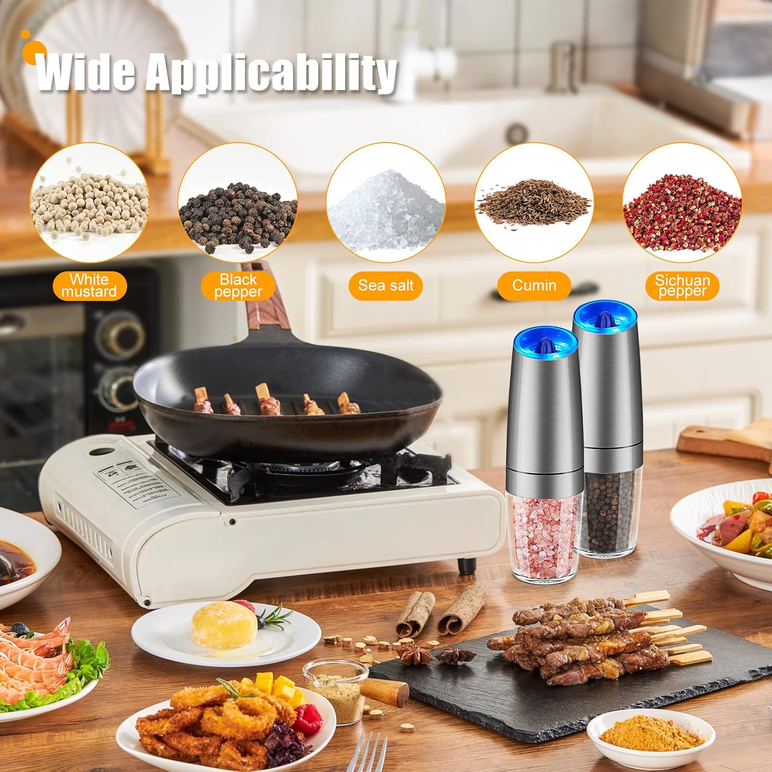 Enutogo Electric Salt Pepper Mill Set