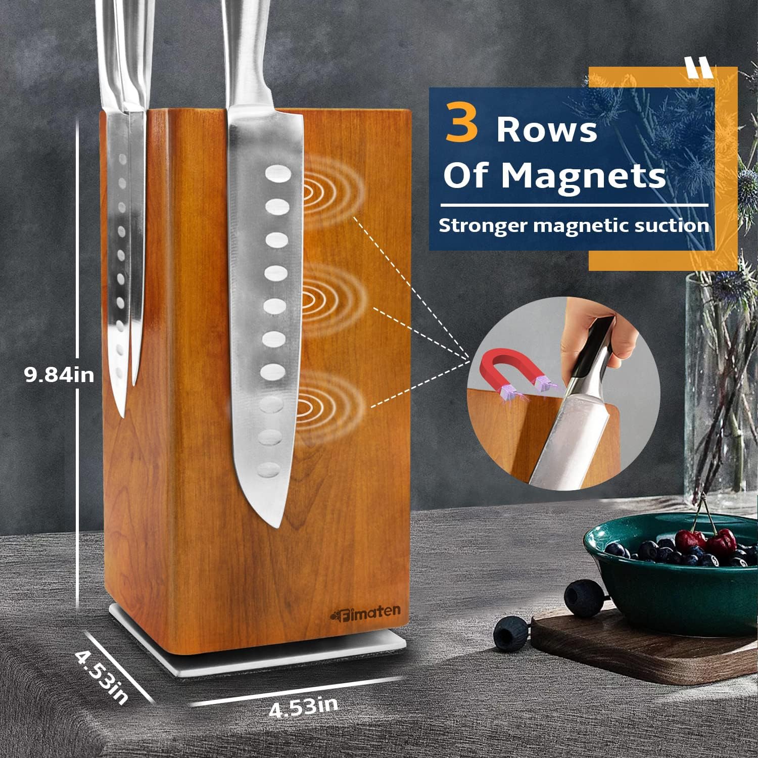 Universal Magnetic Knife Block