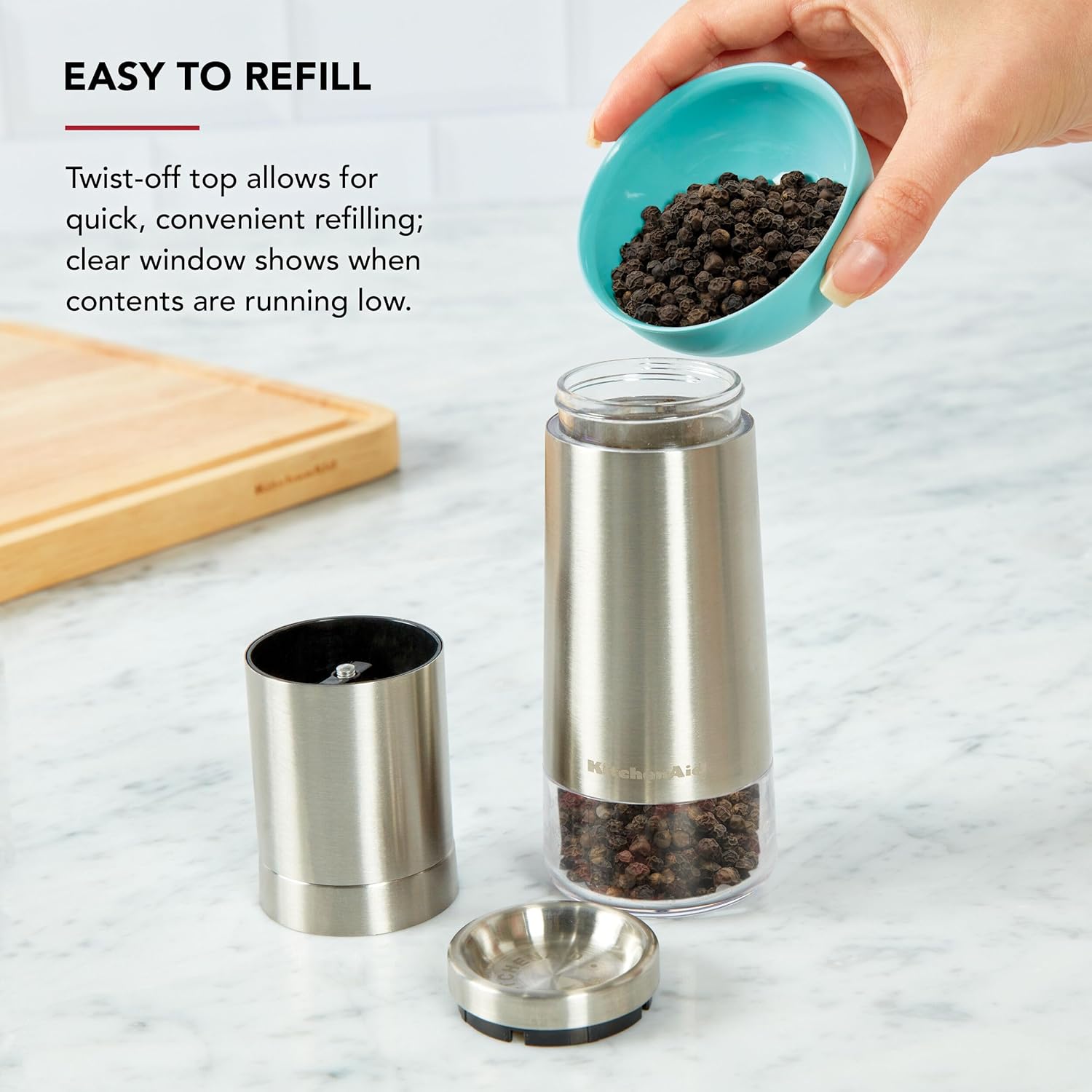 Stainless Steel Pepper Grinder byKitchenAid