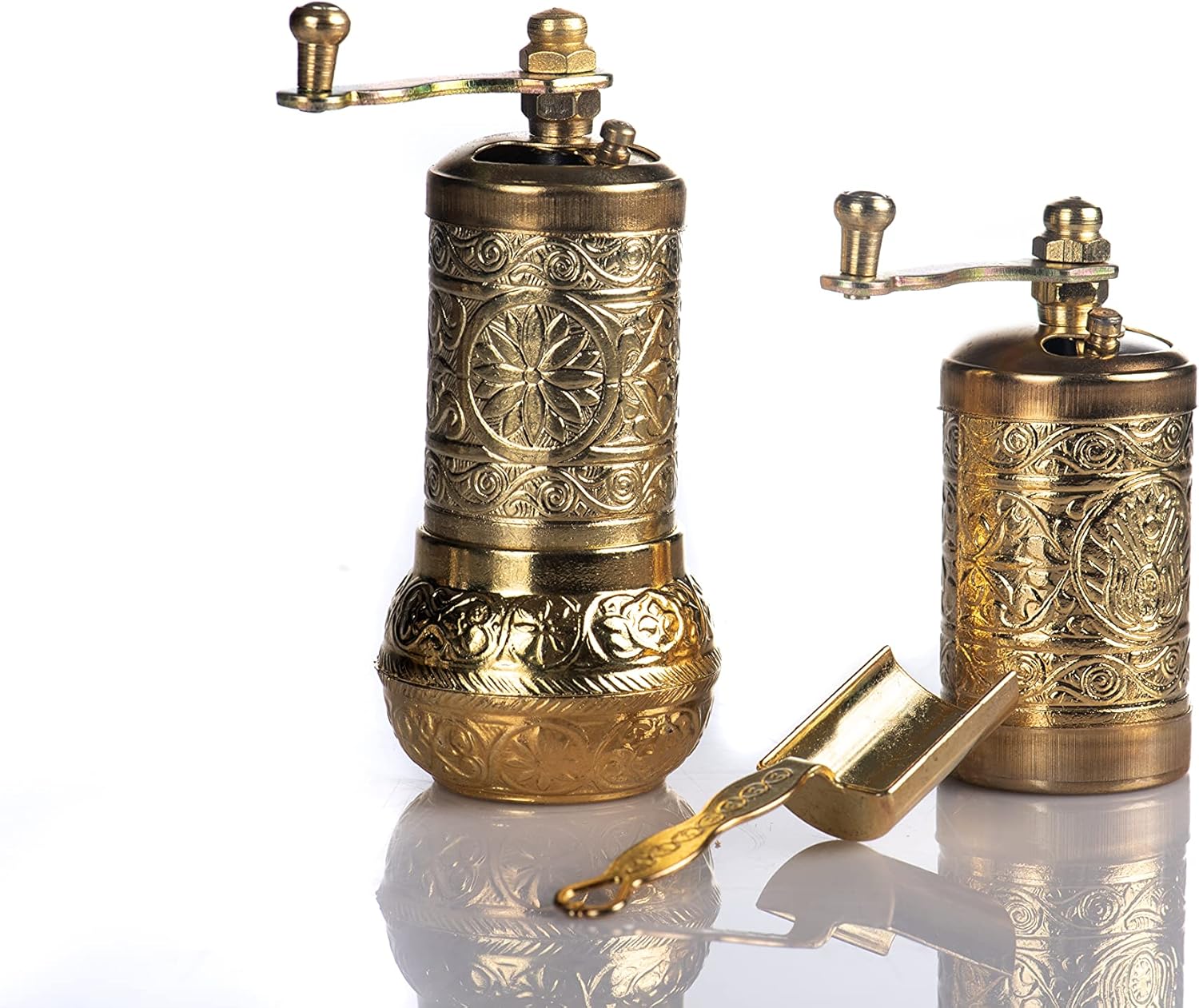 Versatile Manual Pepper Grinder with Crank Handle for Home Kitchen