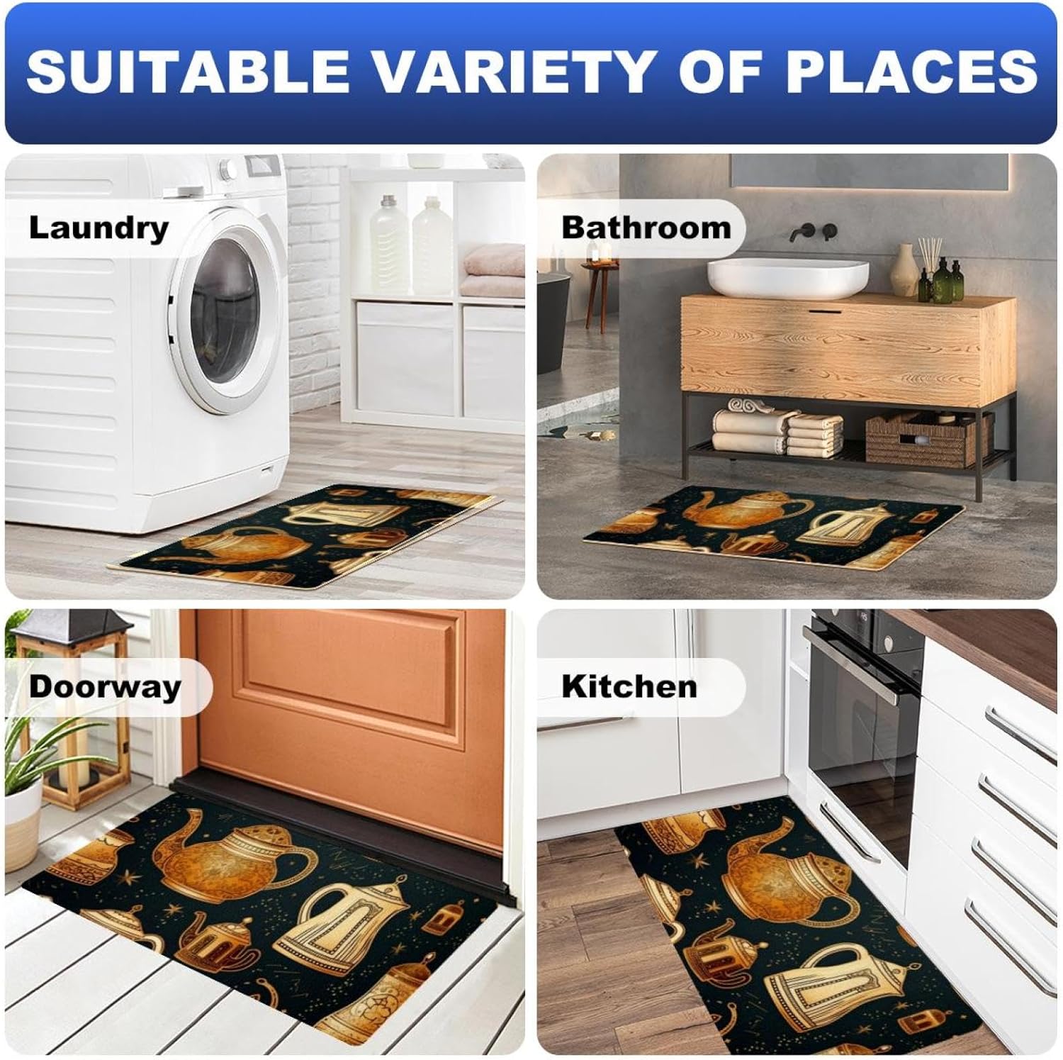 Premium Kitchen Mat Anti-Slip Oil-Resistant