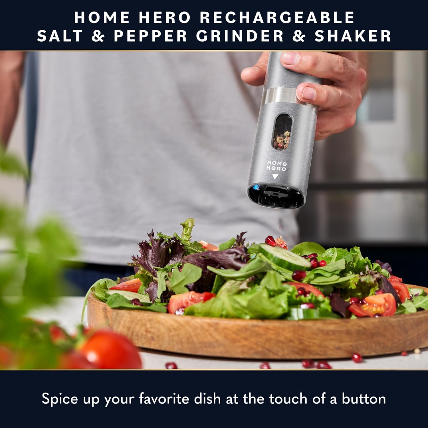 Home Hero Electric Salt and Pepper Grinder Set