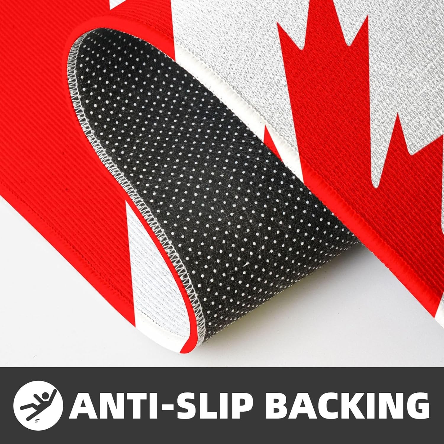 Canadian Flag Print Kitchen Mats 2 Sets Non-Slip 1