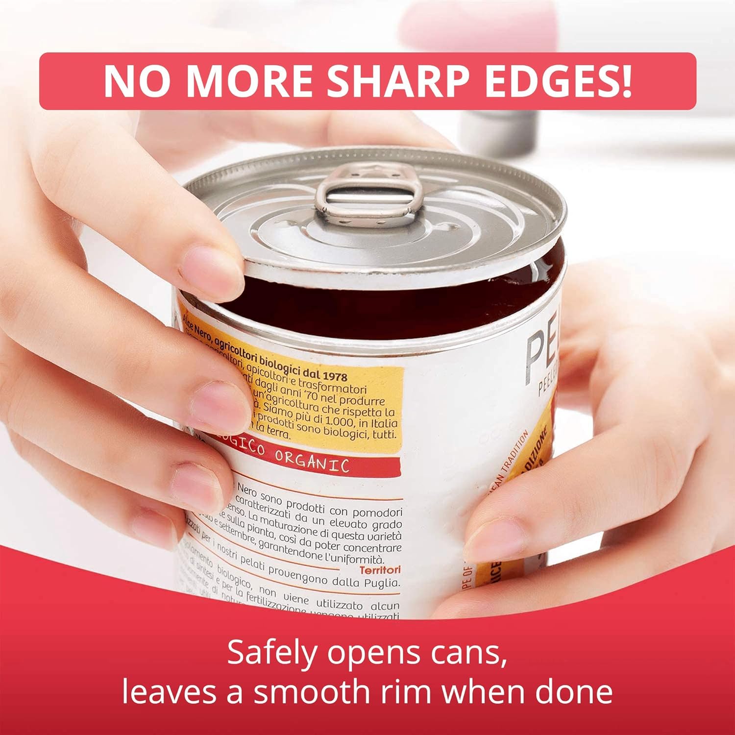 Kitchen Mama - Effortless Can Opener Electric Can Opener One-Touch Battery-Operated