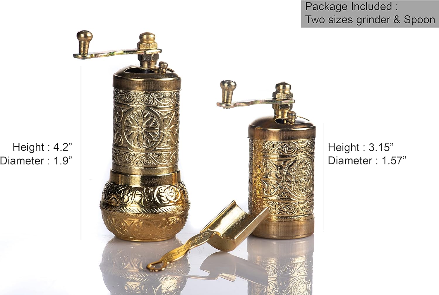 Versatile Manual Pepper Grinder with Crank Handle for Home Kitchen