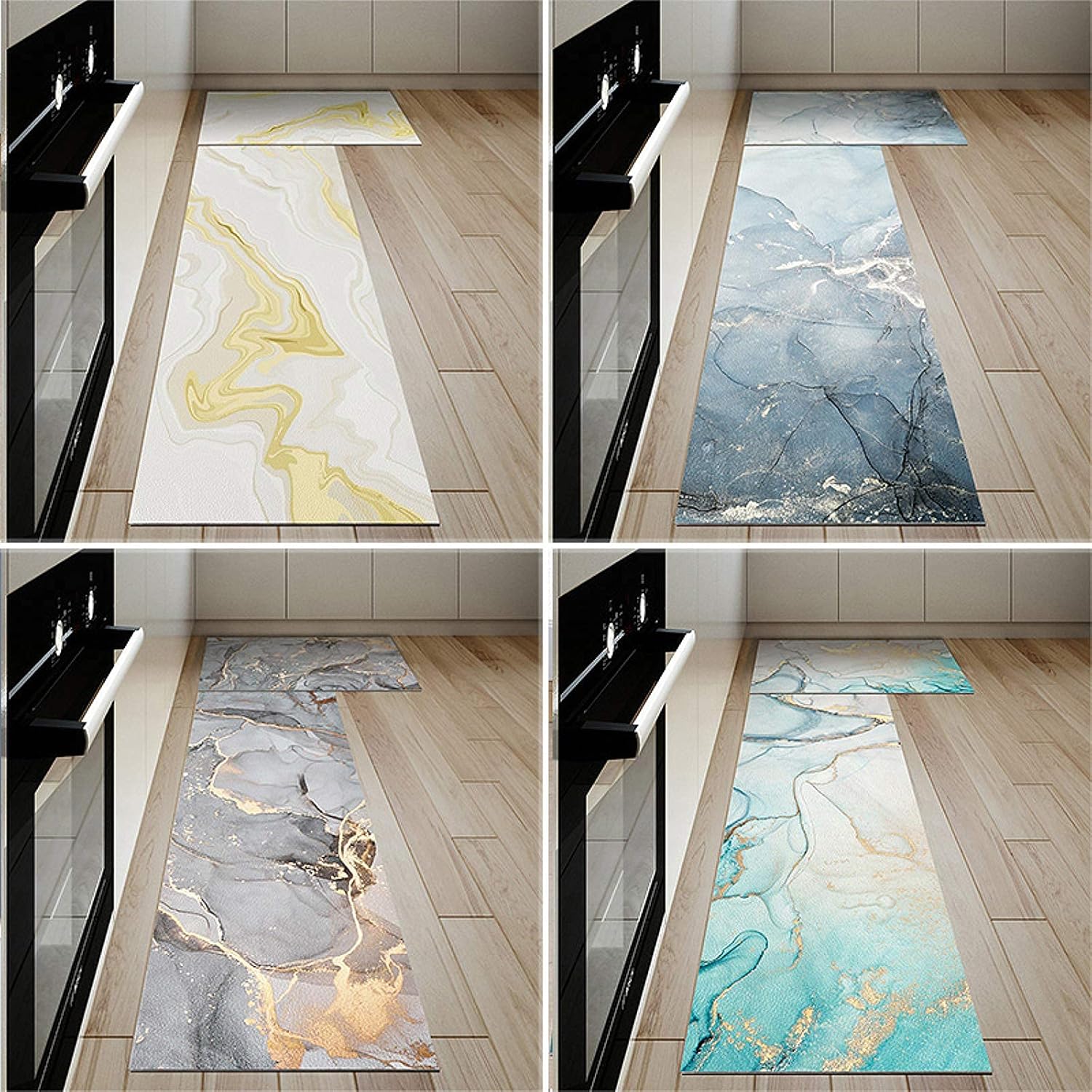 Sturdy Anti-Fatigue Kitchen Mat Waterproof Non-Slip Washable