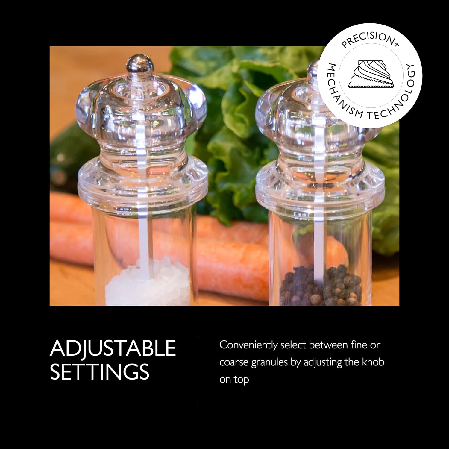 Simple Durable and Effectively Grinds Salt and Pepper Perfect for Home Use