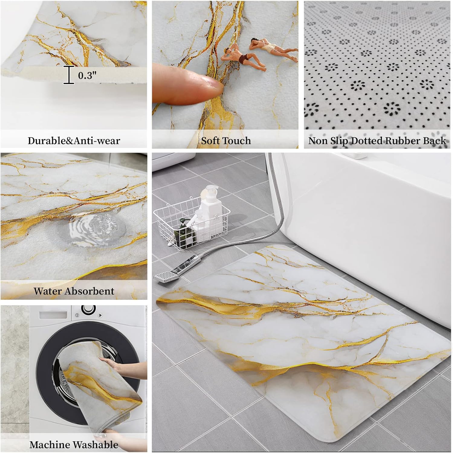 Experience Comfort with Chucoco Kitchen Floor Mats Set