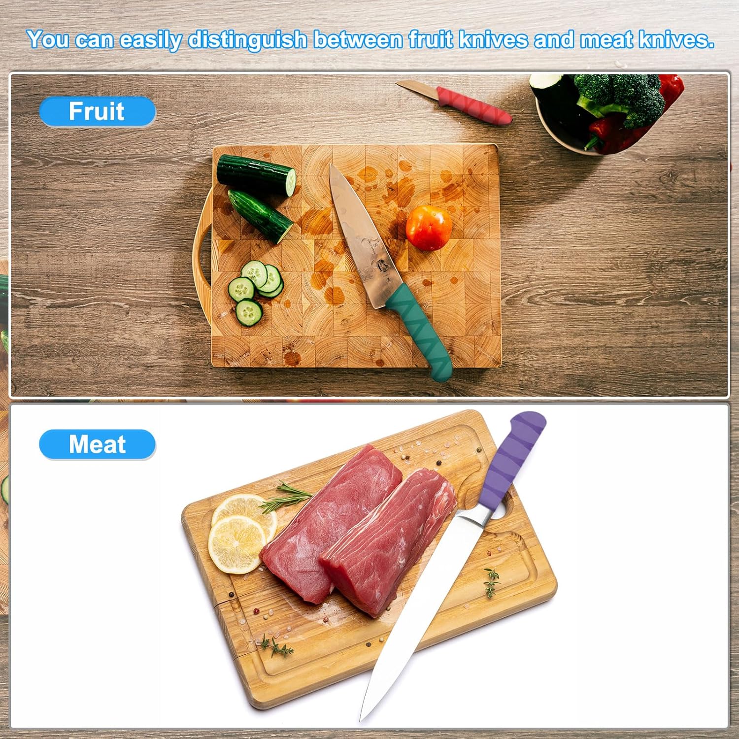 Safe Kitchen Tool for Differentiating Raw and Cooked Food