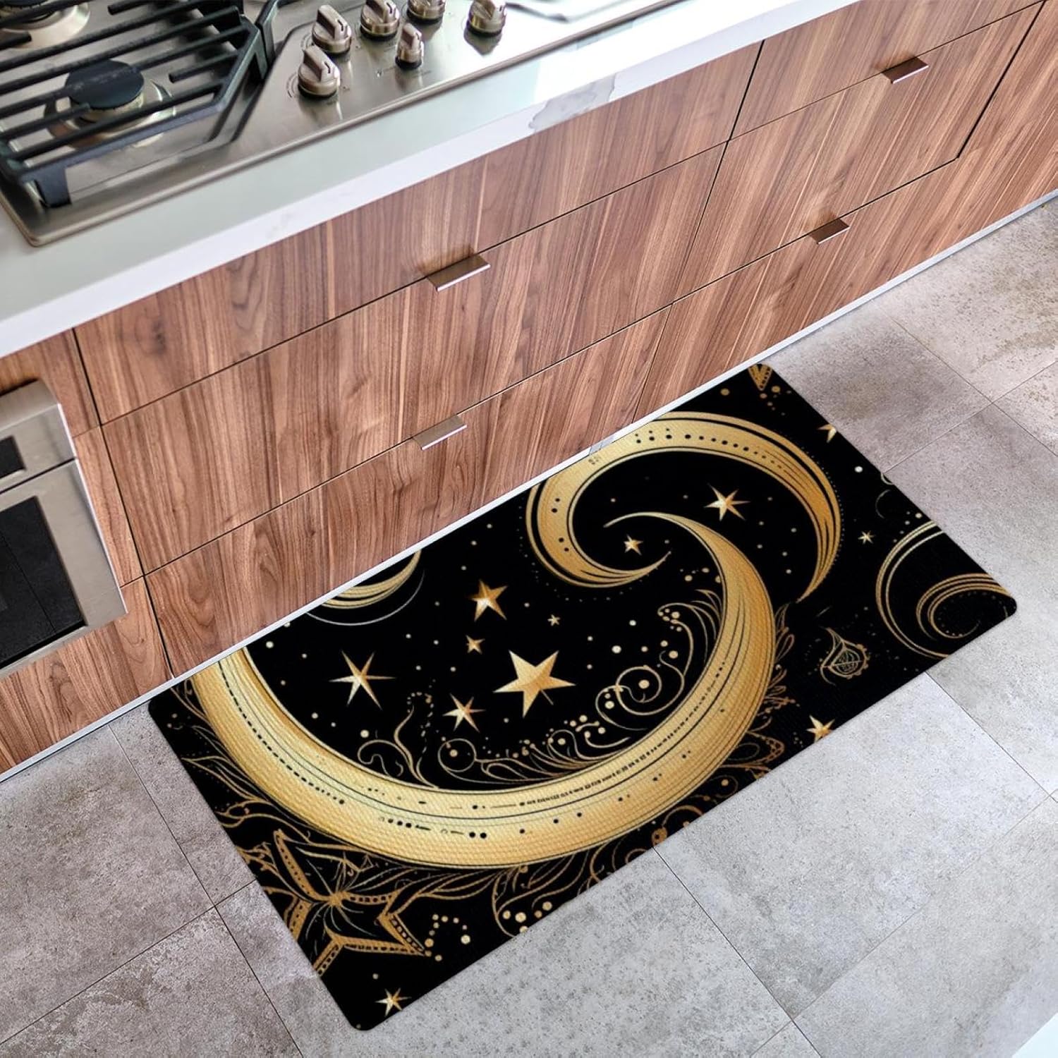 RODAILYCAY Comfort Mats 157x295in Non-Slip Kitchen Rugs