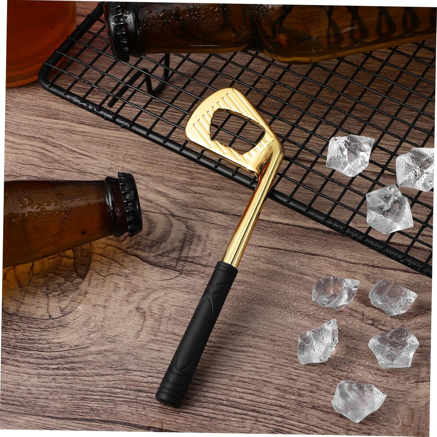 Golden Ciieeo Heart Shaped Beer Bottle Opener Drink Fountain Barennis Dads Gift