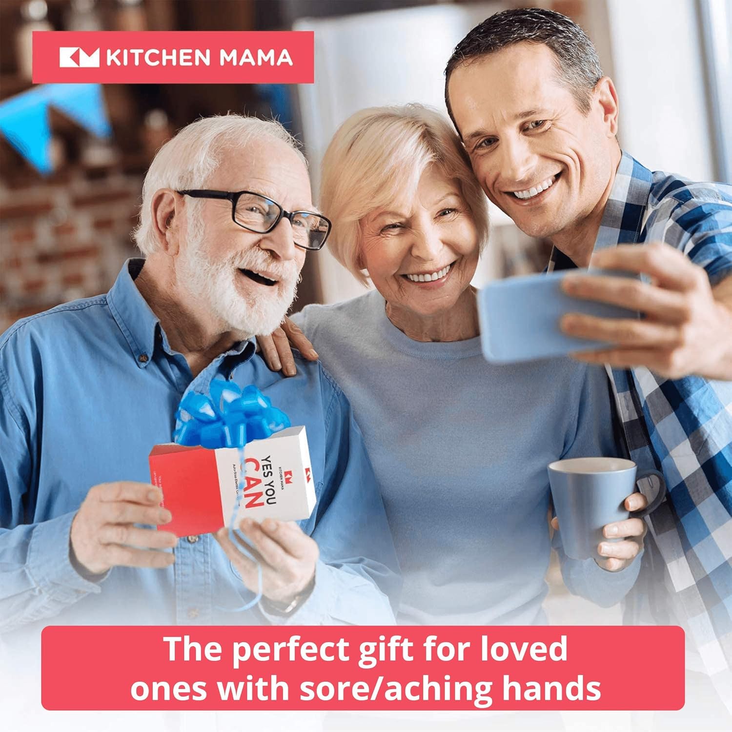 Kitchen Mama - Effortless Can Opener Electric Can Opener One-Touch Battery-Operated