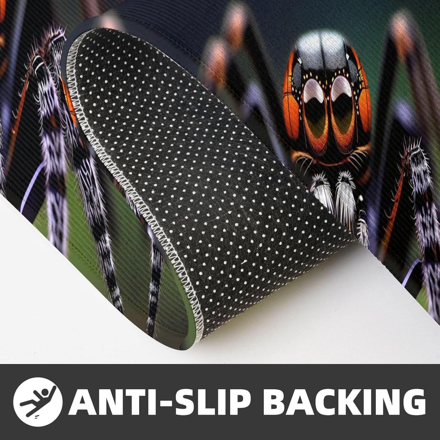 Tropical Rainforest Spiders Kitchen Mats 2 Sets Non-Slip Waterproof