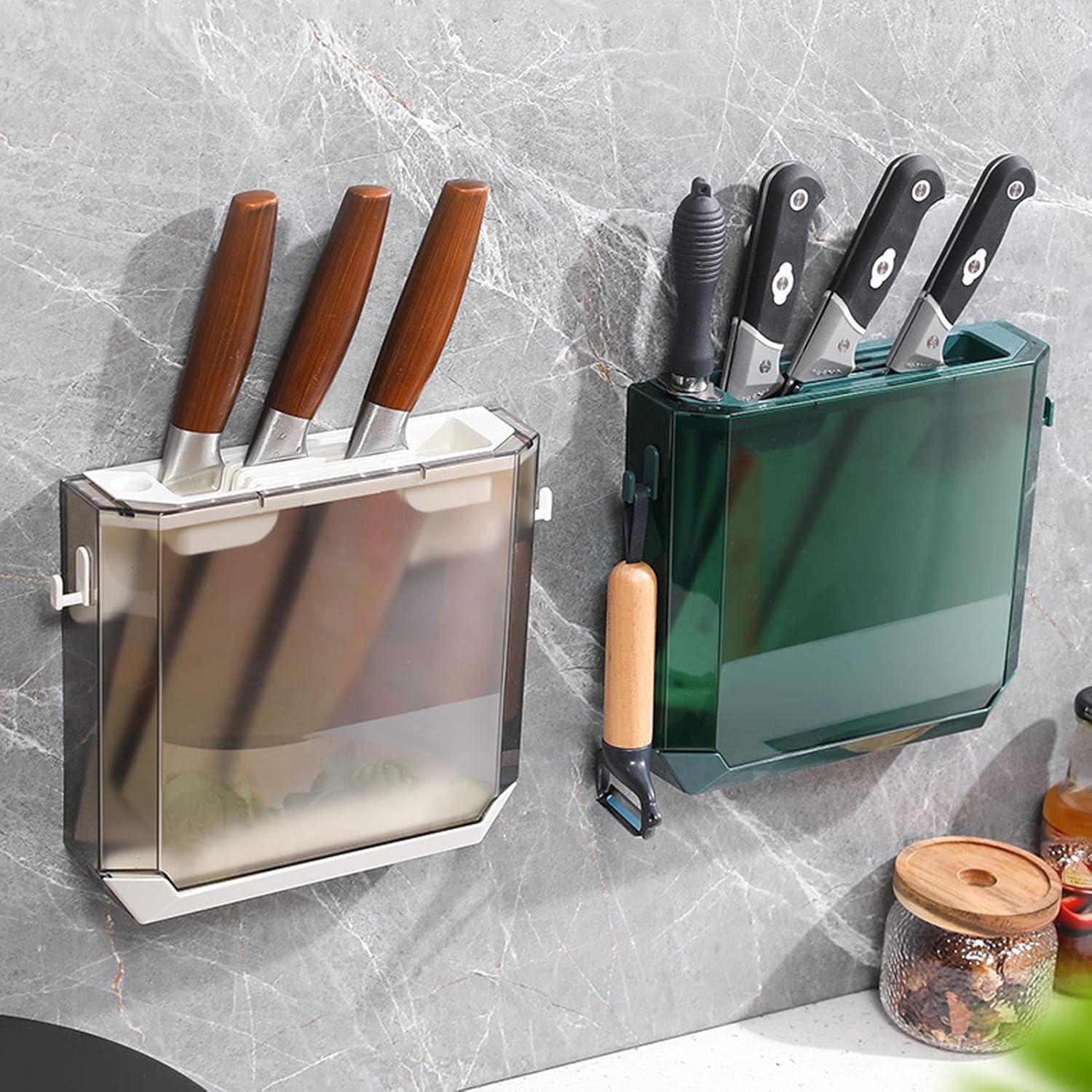 HEEPDD Wall Mounted Knife Storage Rack Modern Minimalist Design