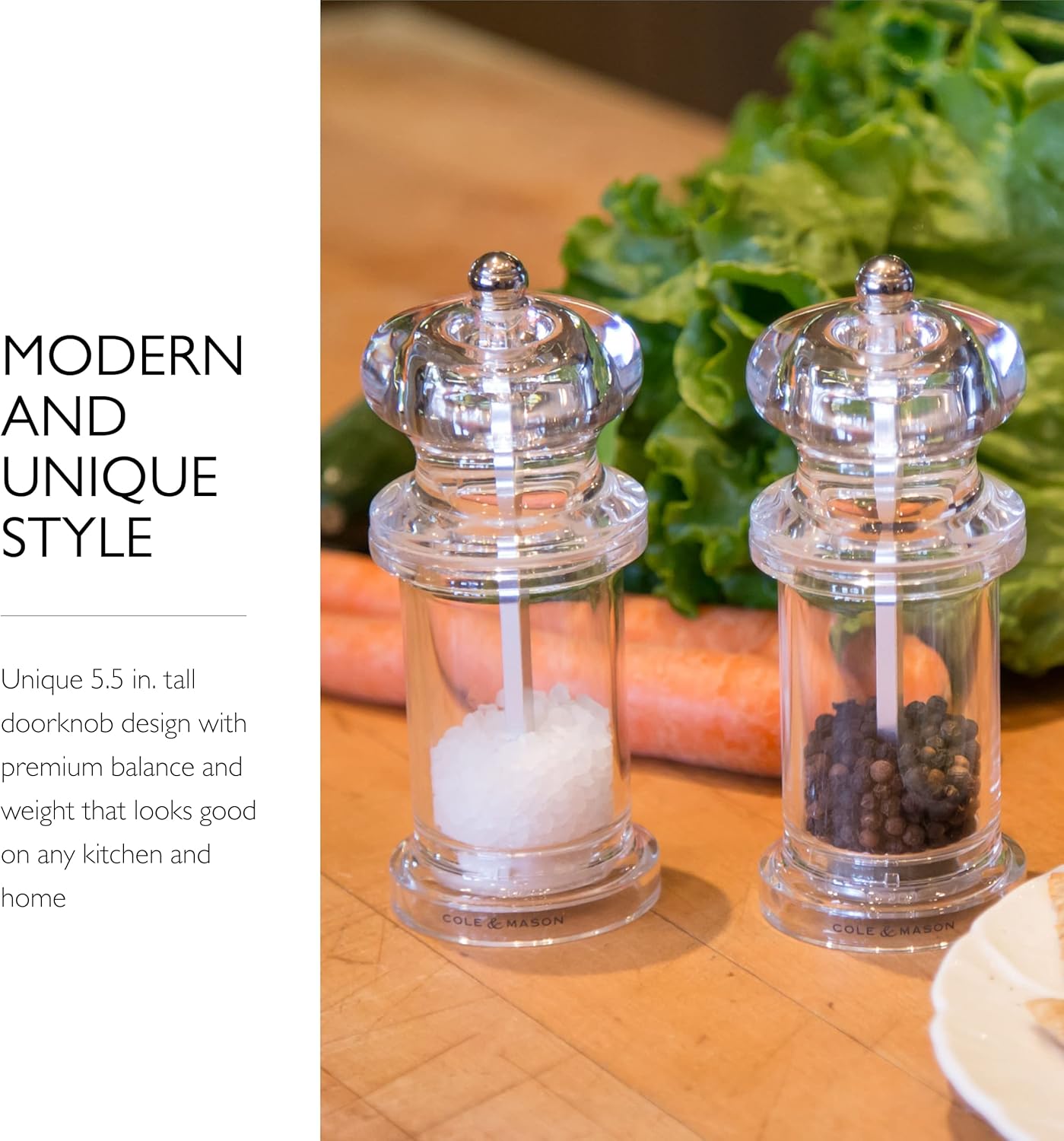 Simple Durable and Effectively Grinds Salt and Pepper Perfect for Home Use