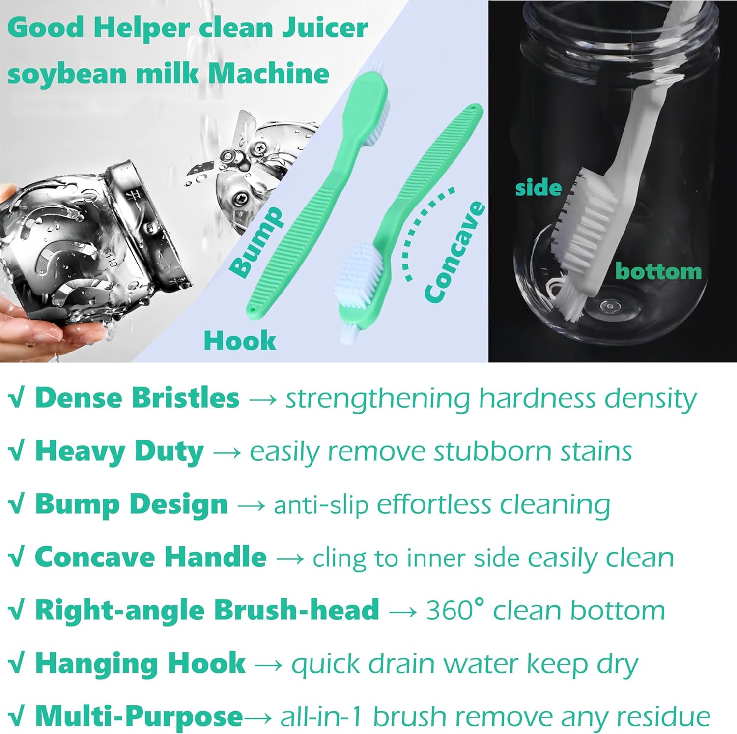 AFSN Multi-Purpose Heavy-Duty Stainless Steel Cleaning Brush
